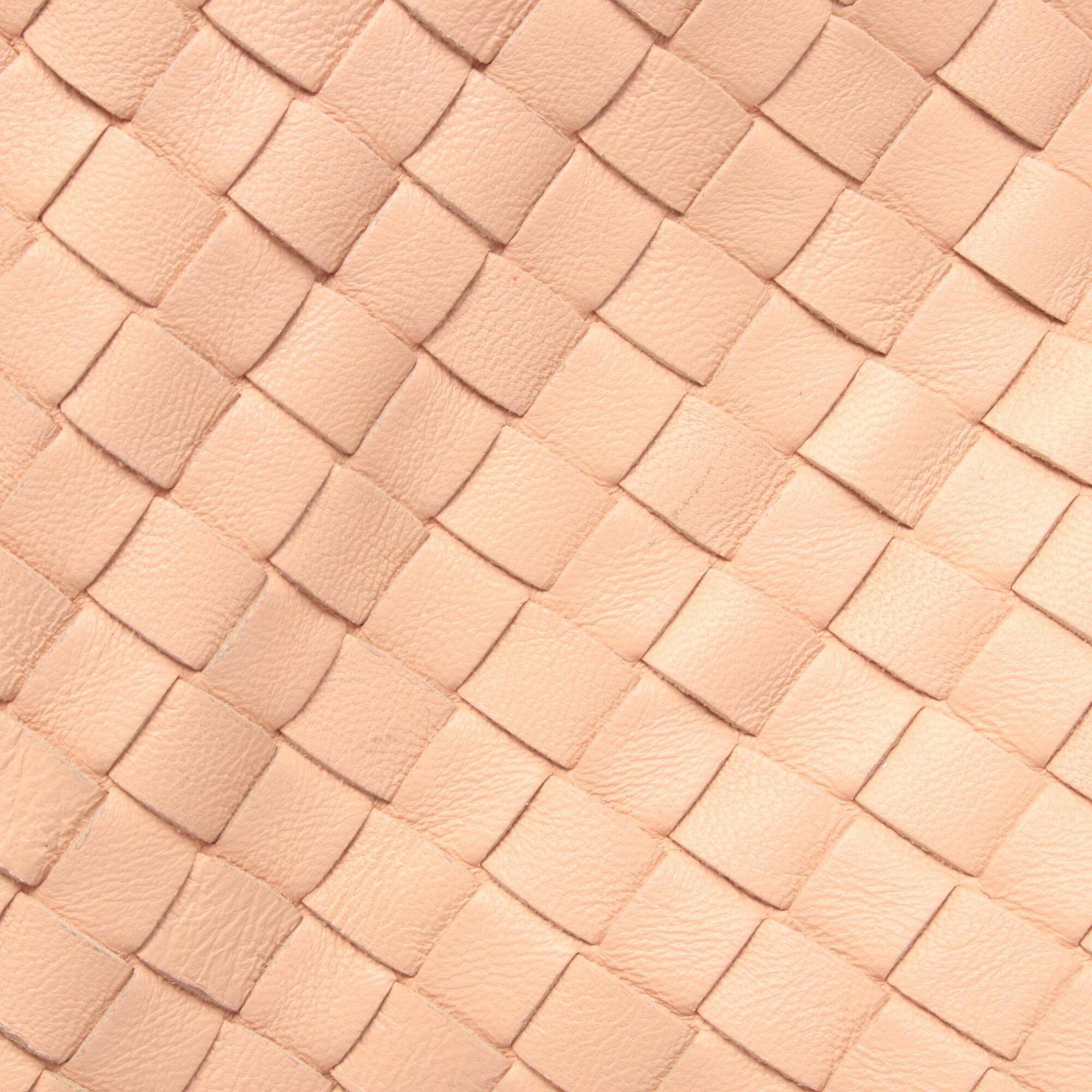 Bottega Veneta Pink Intrecciato Handbag Shoulder Bag (Pre-Owned)