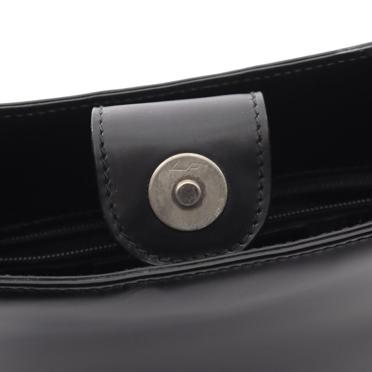 Salvatore Ferragamo Black Leather Handbag Shoulder Bag (Pre-Owned)