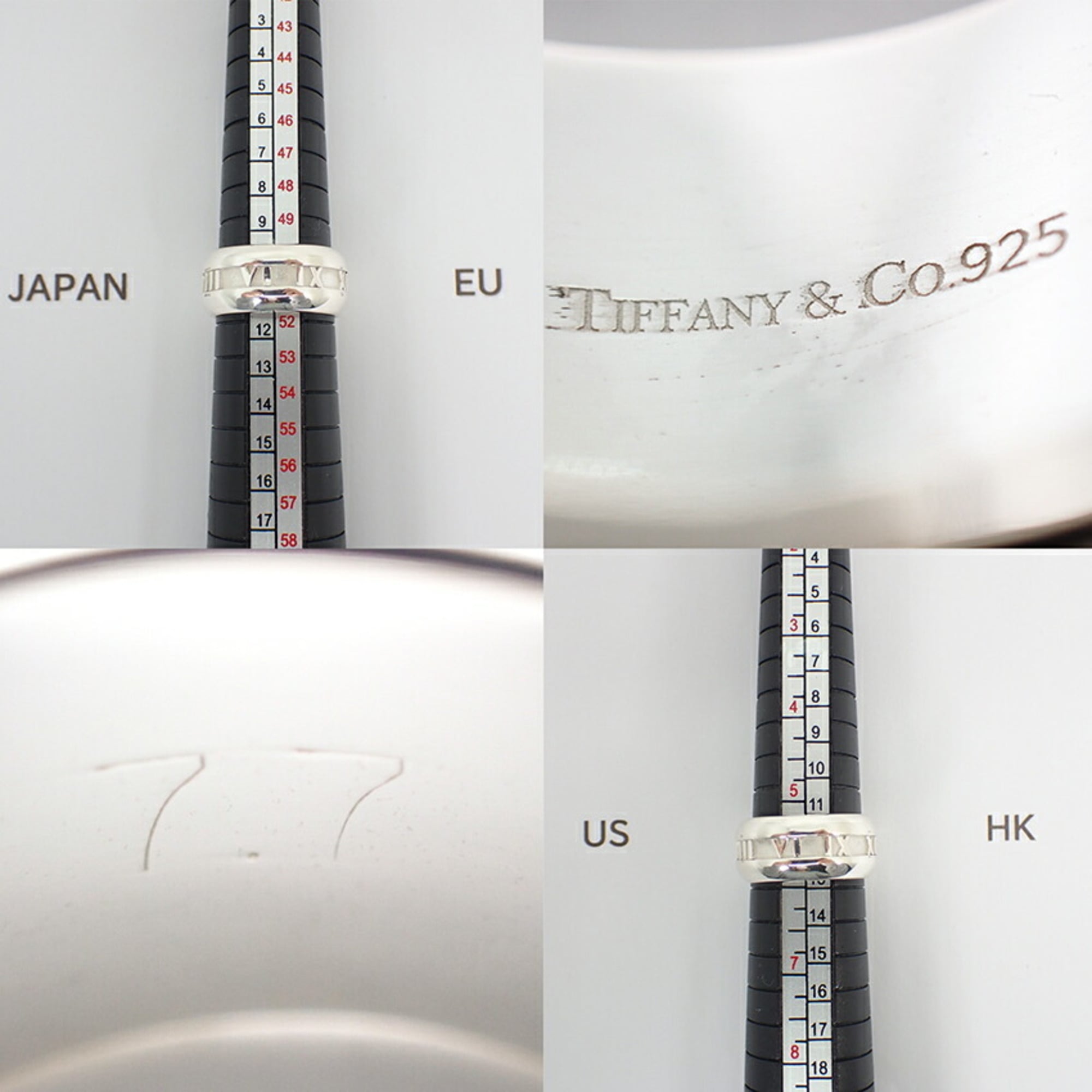 Tiffany Sterling Silver 925 Band Ring (Pre-Owned)