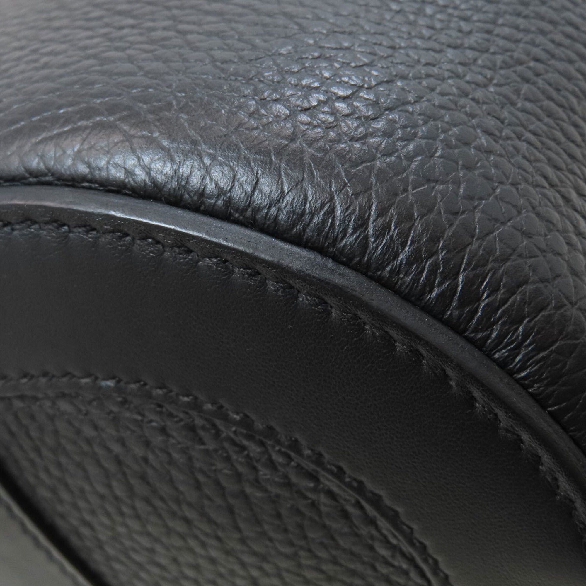 Hermes Black Taurillon Clemence Leather Handbag (Pre-Owned)