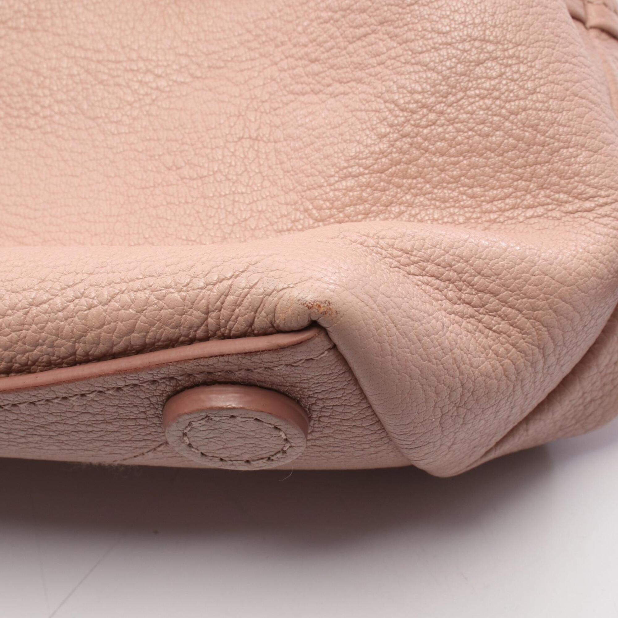Miu Miu Pink Leather Handbag Shoulder Bag (Pre-Owned)