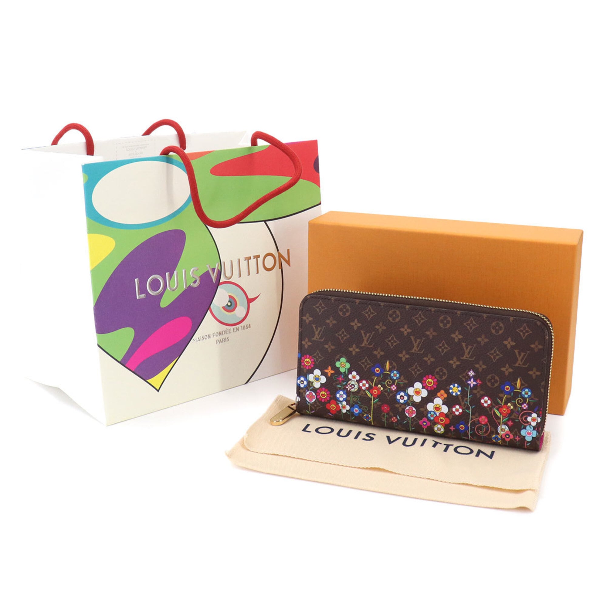 Louis Vuitton Monogram Multi-Color Monogram Canvas Long Wallet (Bi-Fold) (Pre-Owned)