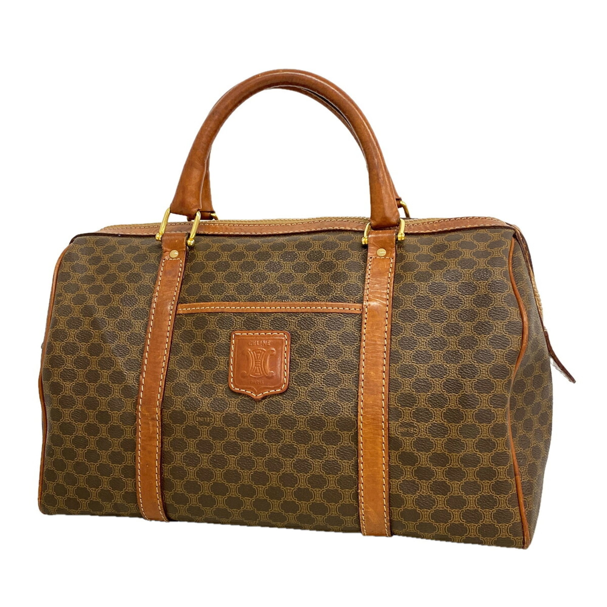 Celine Brown Pvc Handbag (Pre-Owned)
