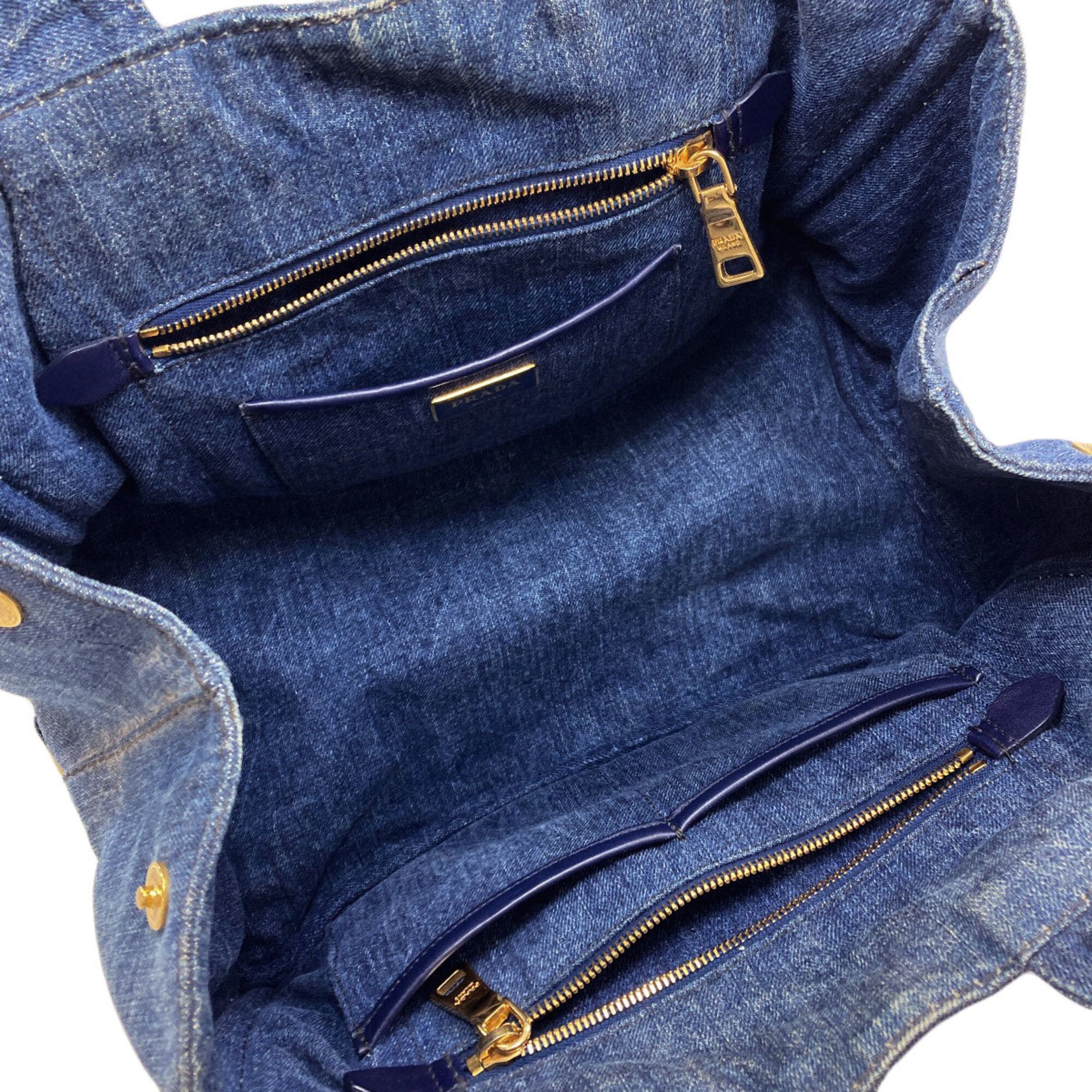 Prada Blue Denim Tote Bag (Pre-Owned)