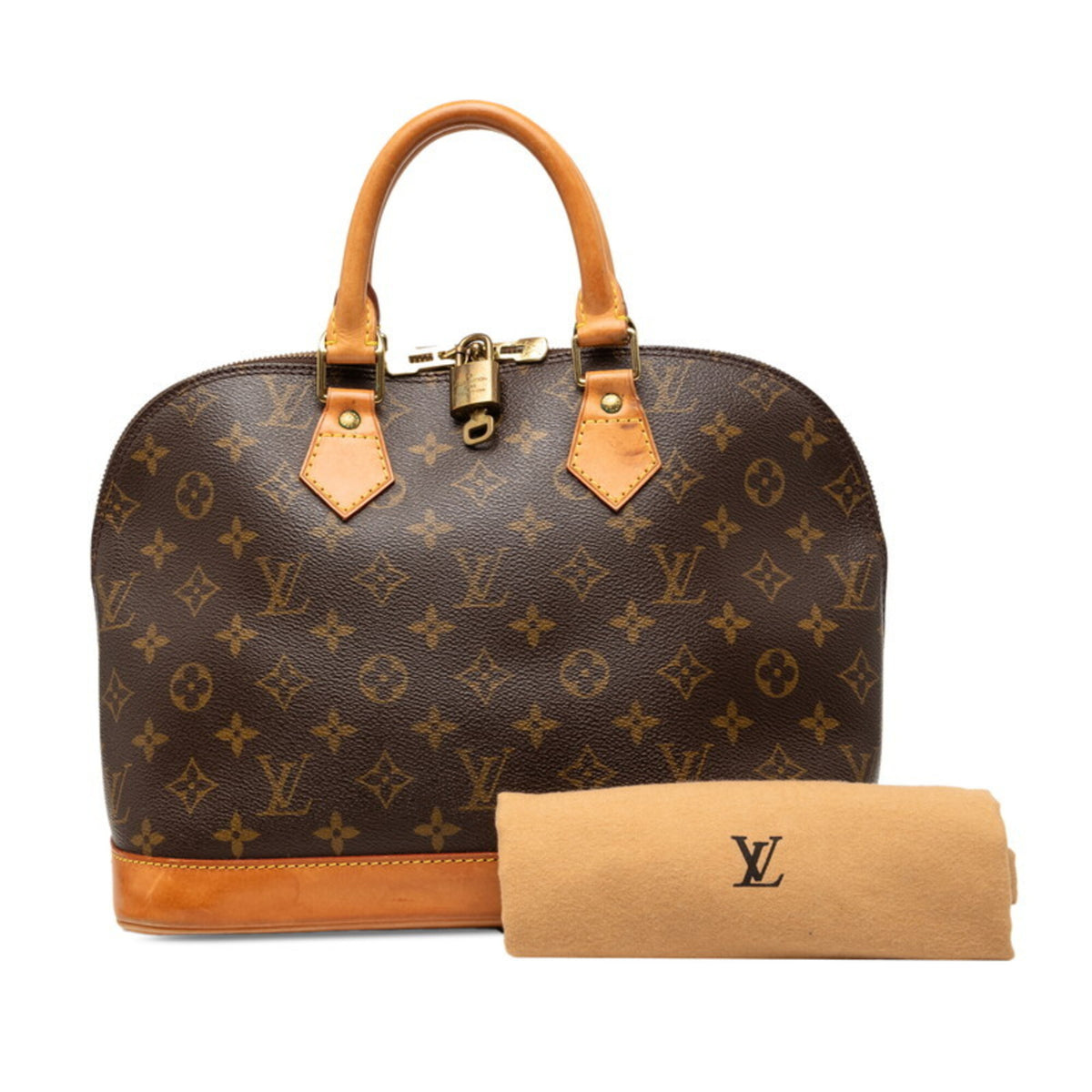 Louis Vuitton Brown Pvc Leather Handbag (Pre-Owned)