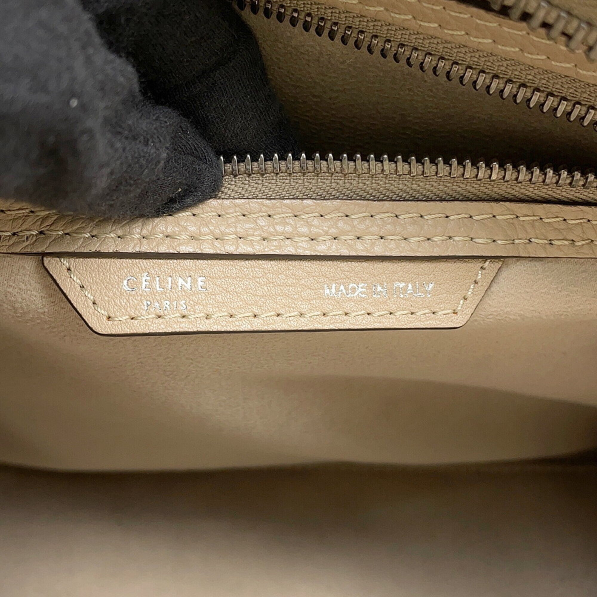 Celine Beige Leather Handbag (Pre-Owned)