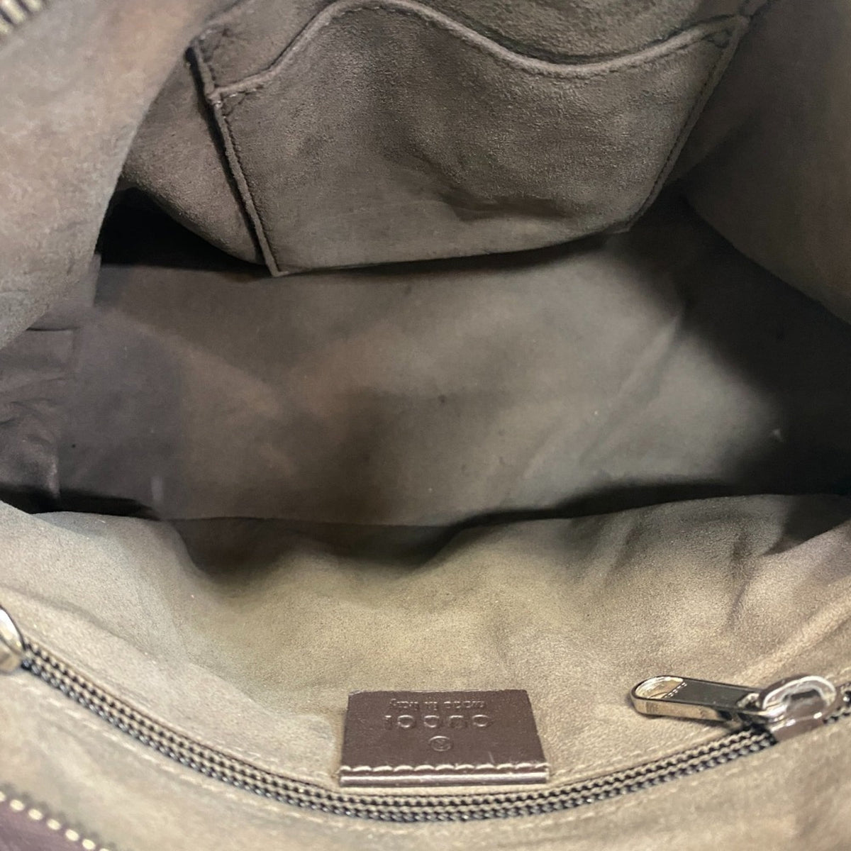 Gucci Beige Pvc Handbag Shoulder Bag (Pre-Owned)