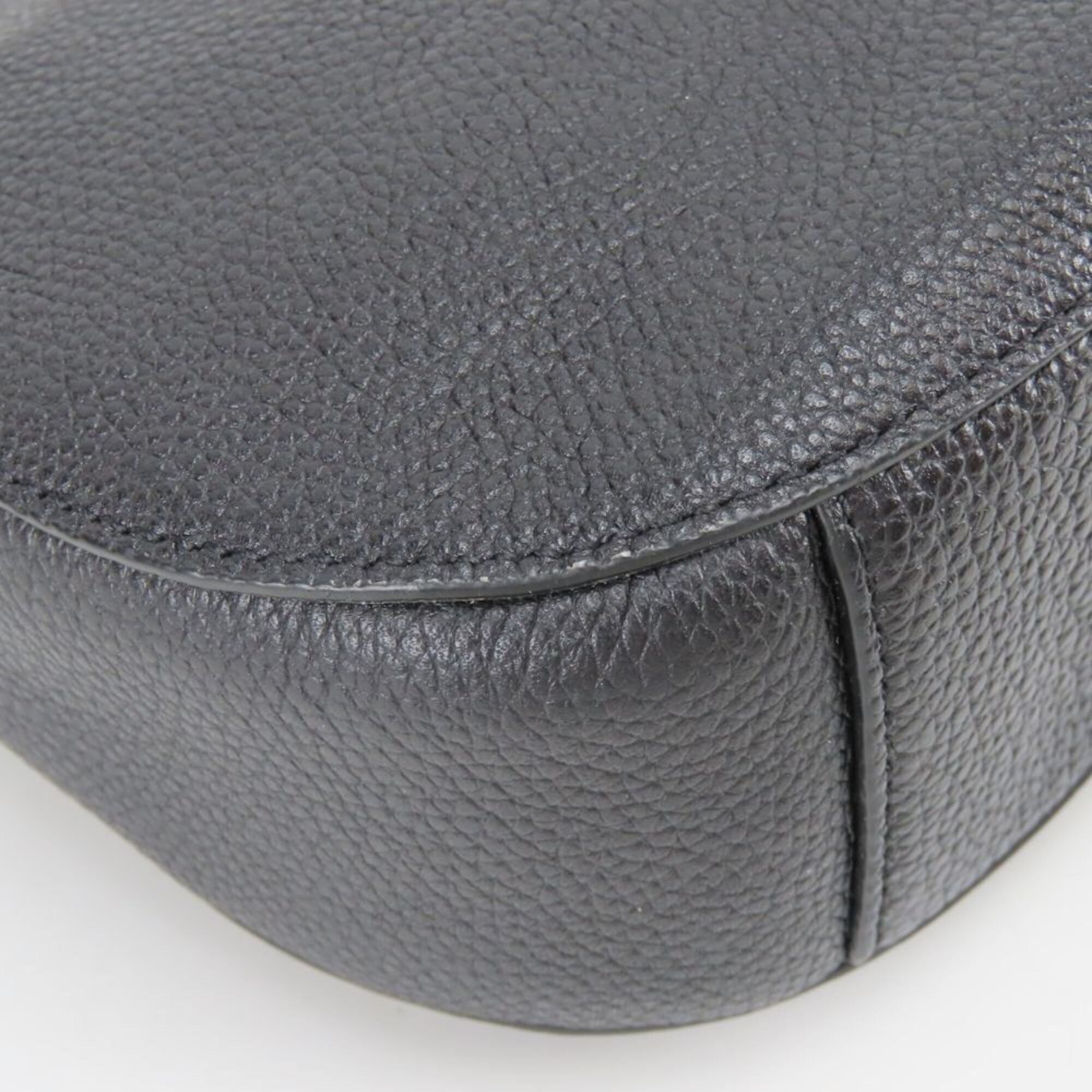 Coach Black Leather Shoulder Bag (Pre-Owned)