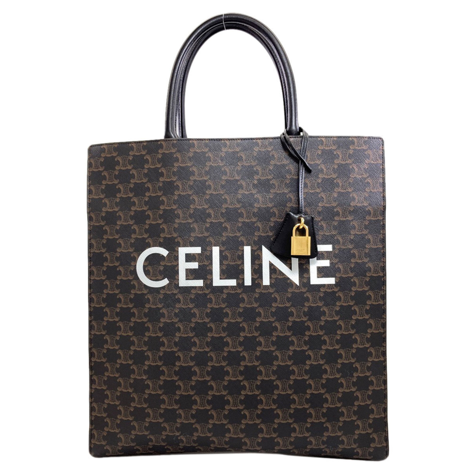 Celine Black Brown Pvc Tote Bag (Pre-Owned)