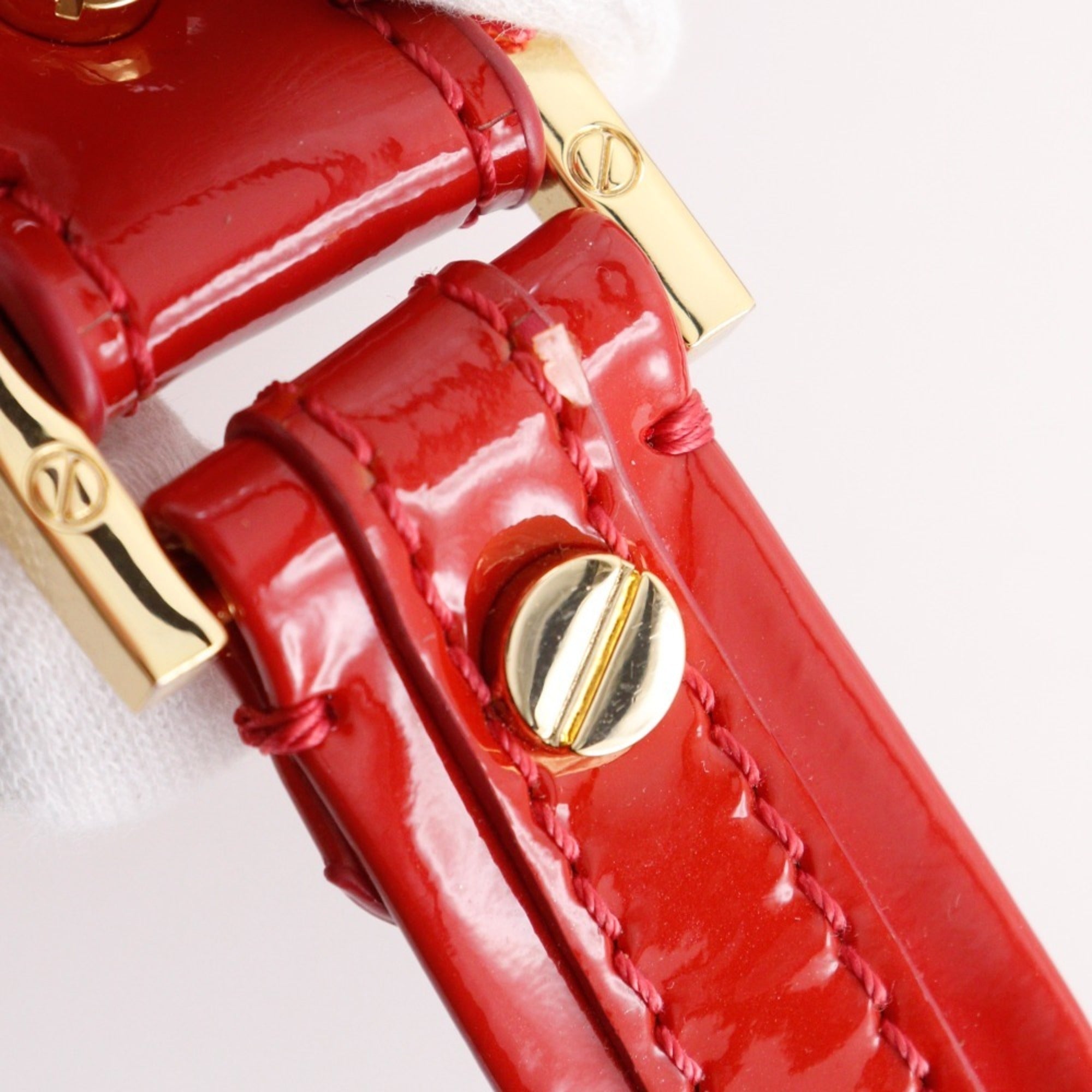Tory Burch Red Color Leather Tote Bag (Pre-Owned)
