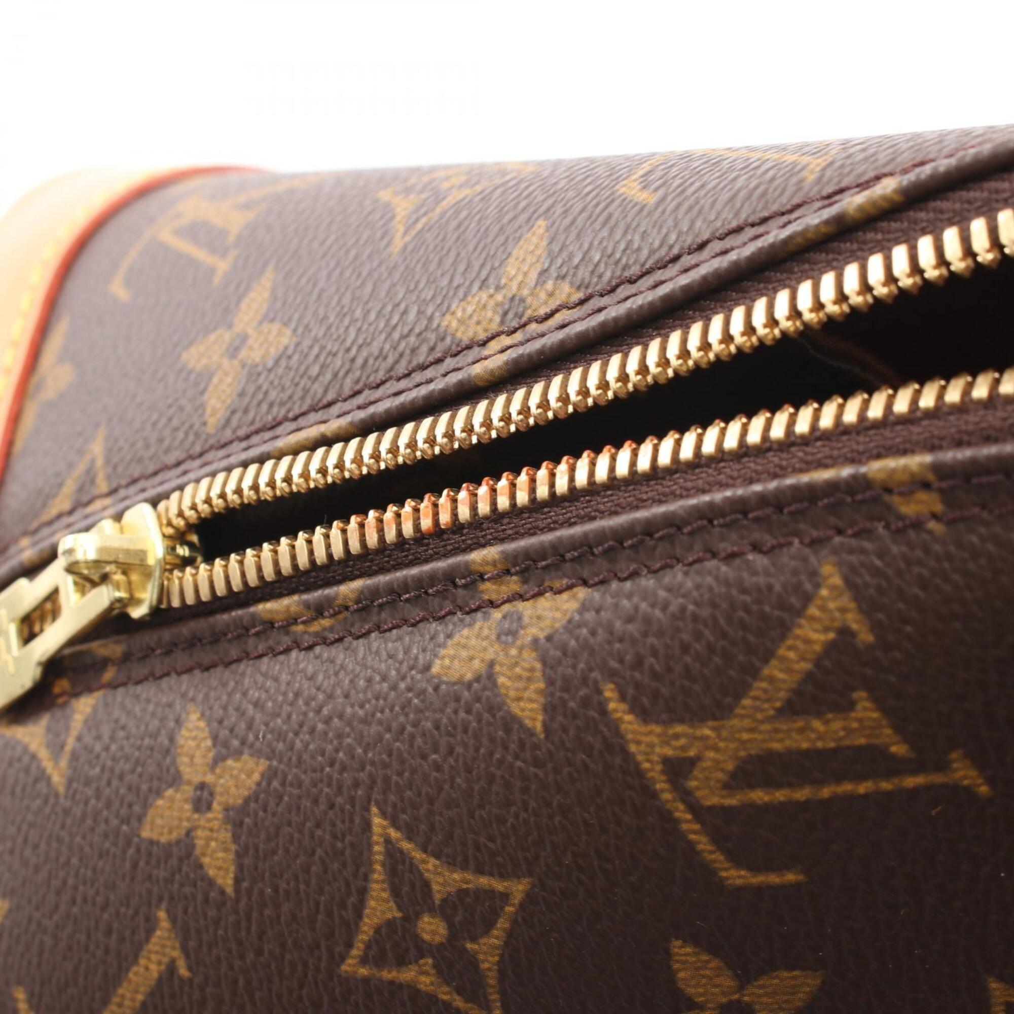 Louis Vuitton Brown Monogram Coated Canvas Leather Handbag (Pre-Owned)