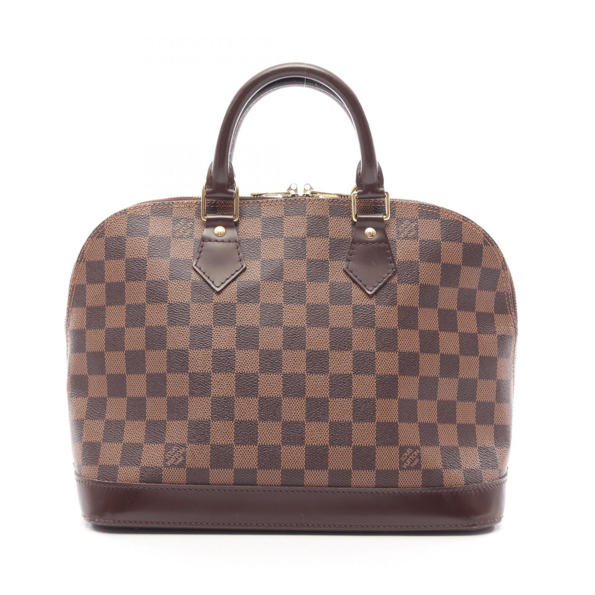Louis Vuitton Brown Coated Canvas Leather Handbag (Pre-Owned)