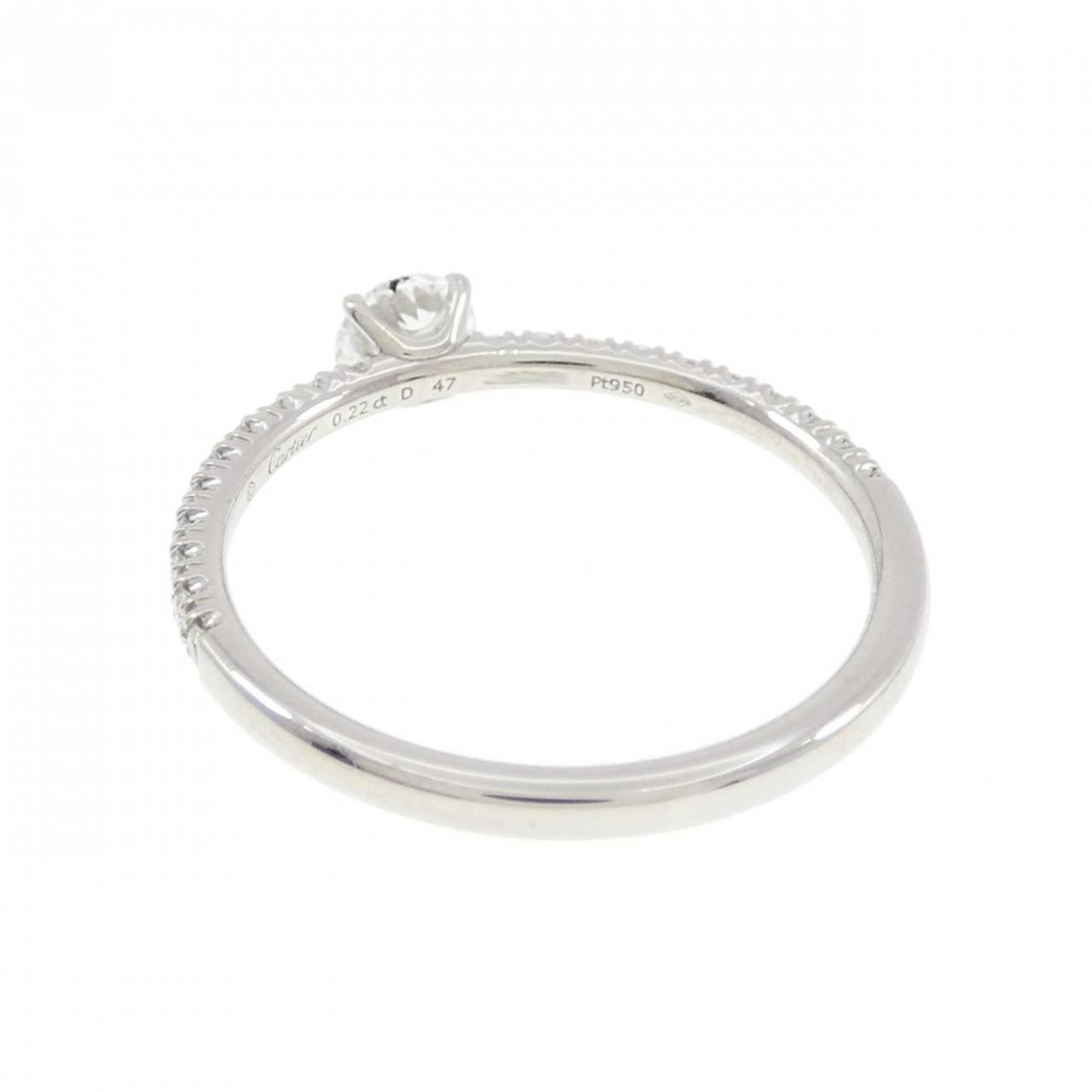 Cartier Platinum Platinum 950 Band Ring (Pre-Owned)