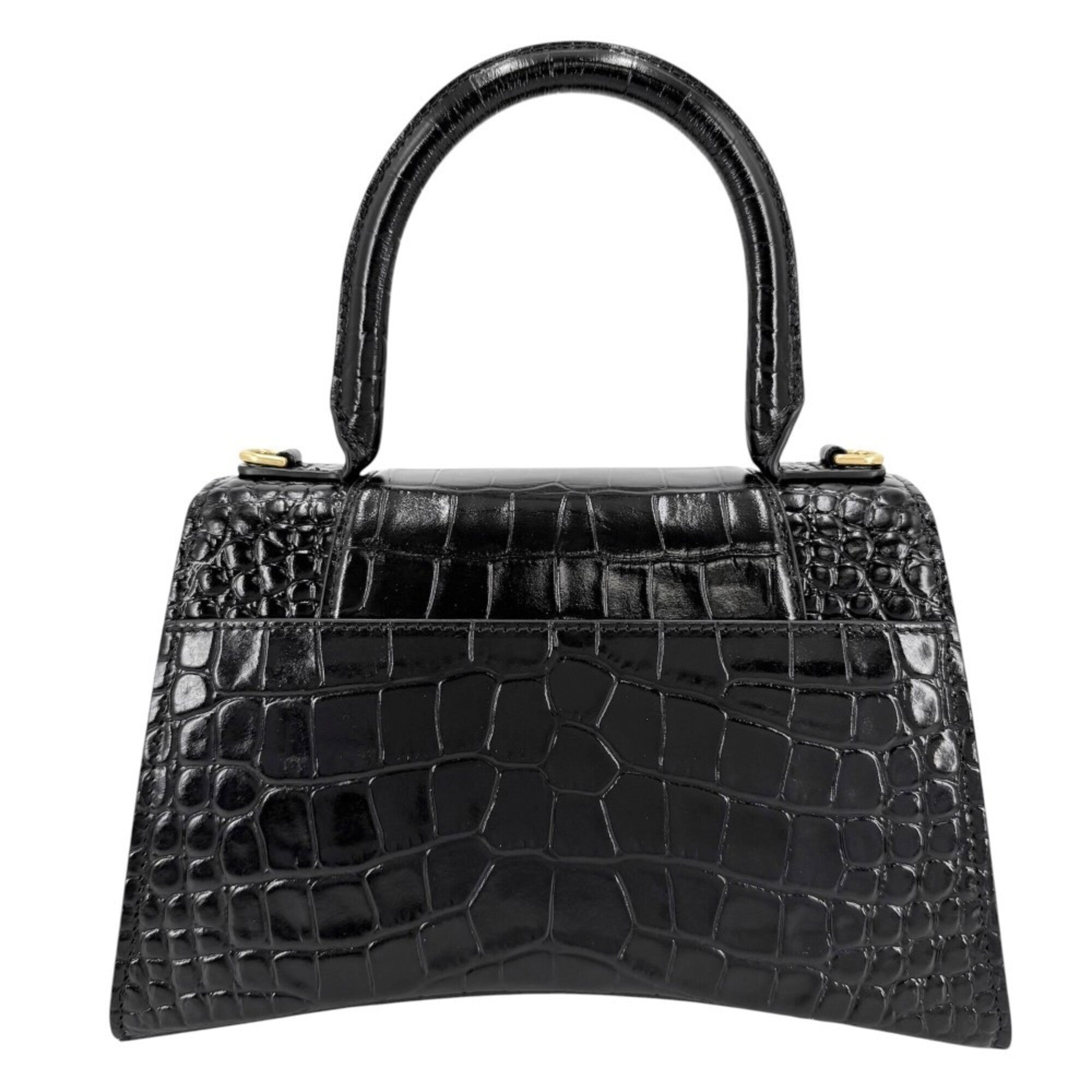 Balenciaga Black Leather Handbag Shoulder Bag (Pre-Owned)