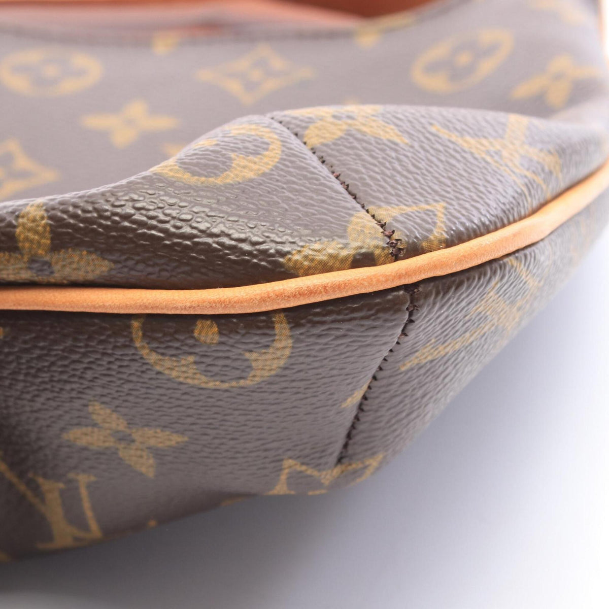 Louis Vuitton Brown Monogram Coated Canvas Leather Shoulder Bag (Pre-Owned)