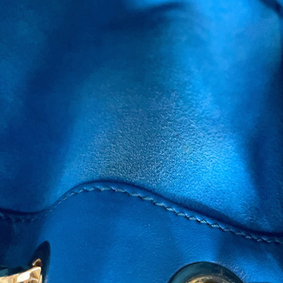 Salvatore Ferragamo Blue Leather Handbag Shoulder Bag (Pre-Owned)