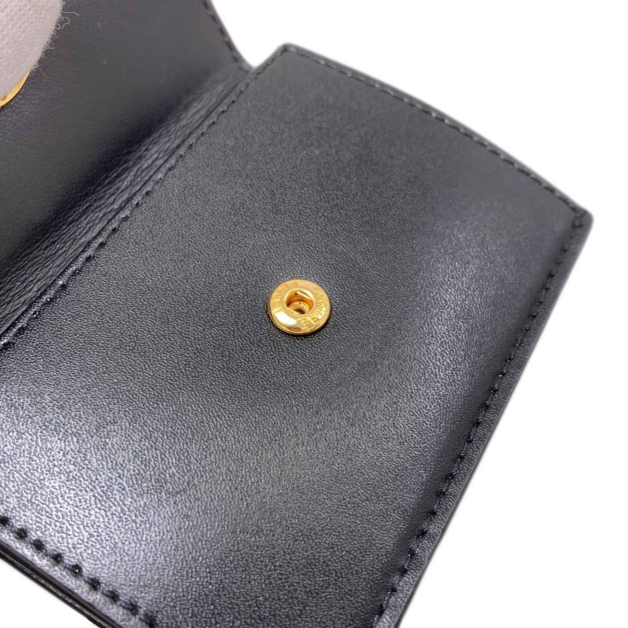 Fendi Black Leather Wallet (Bi-Fold) (Pre-Owned)