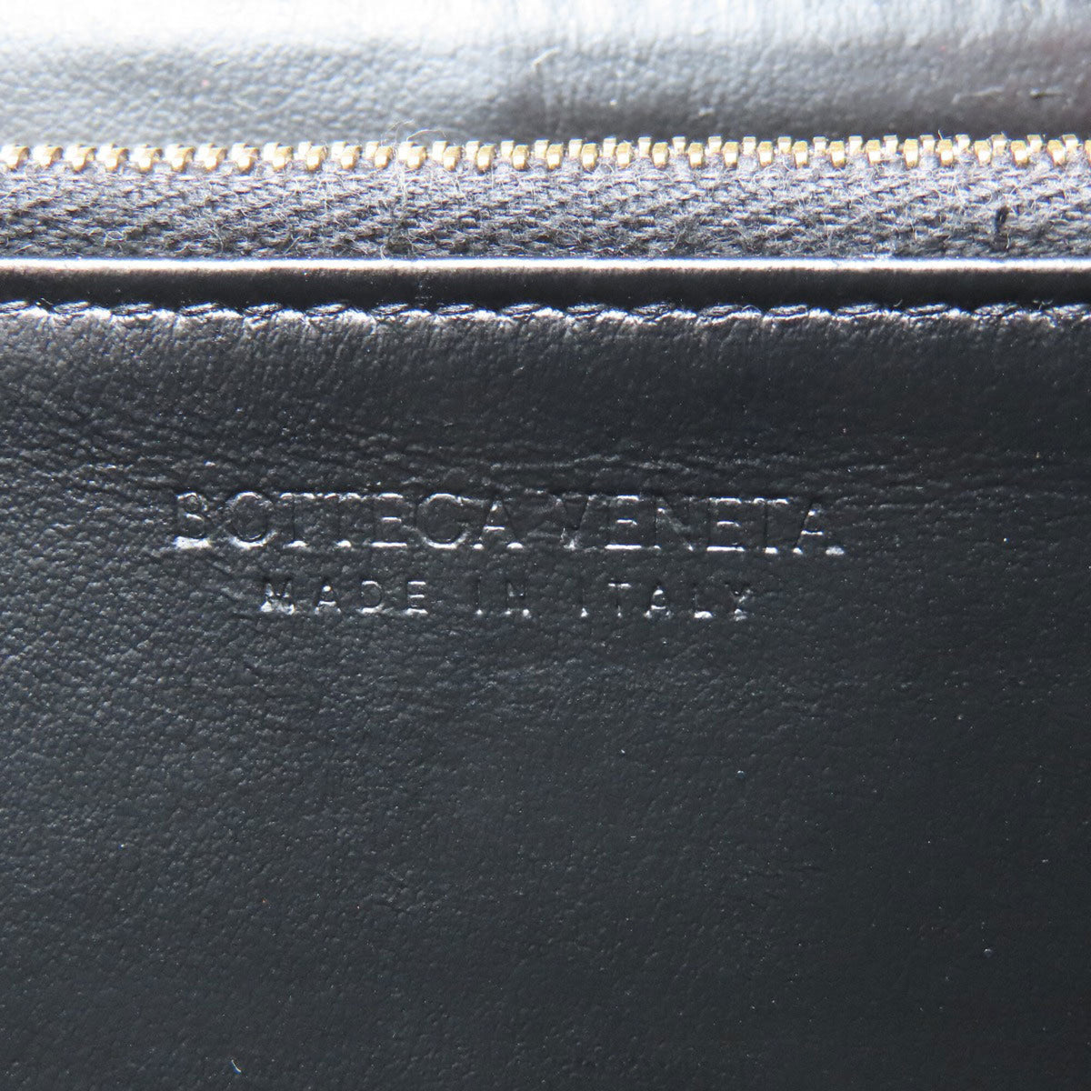 Bottega Veneta Black Leather Long Wallet (Bi-Fold) (Pre-Owned)