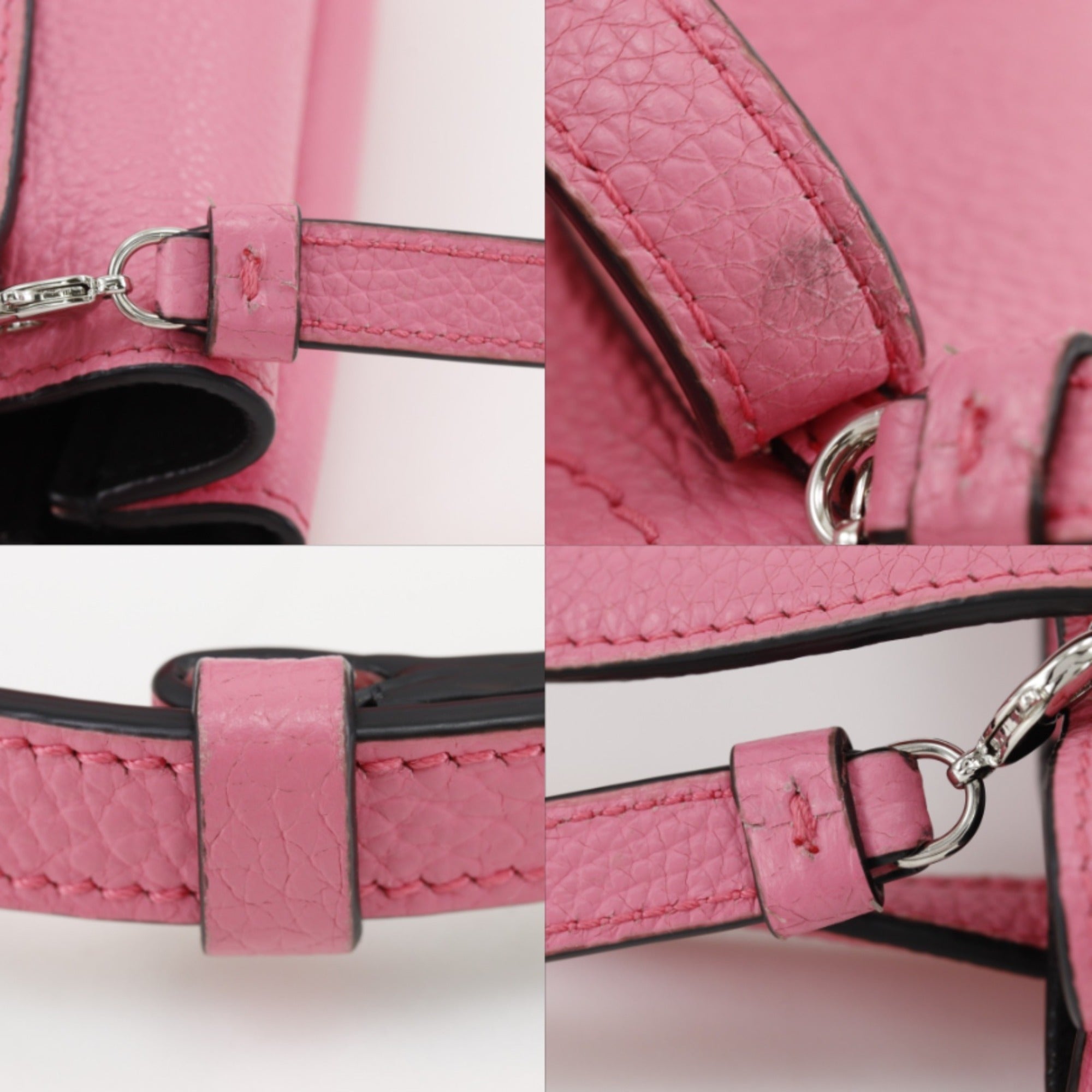 Salvatore Ferragamo Pink Leather Handbag (Pre-Owned)