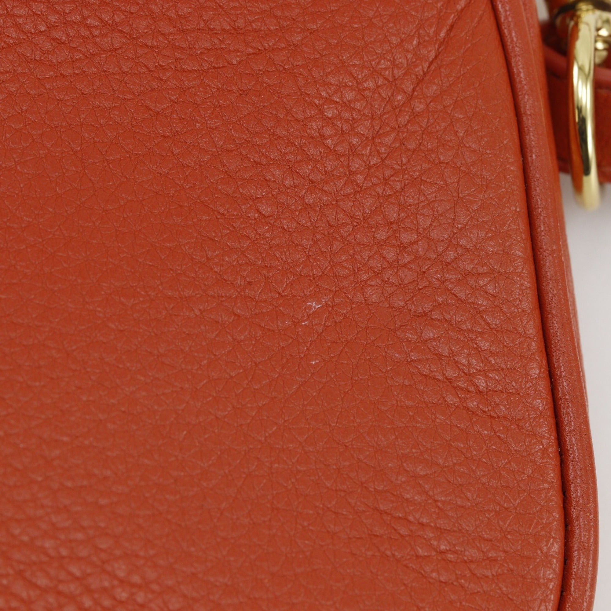 Tory Burch Orange Leather Shoulder Bag (Pre-Owned)