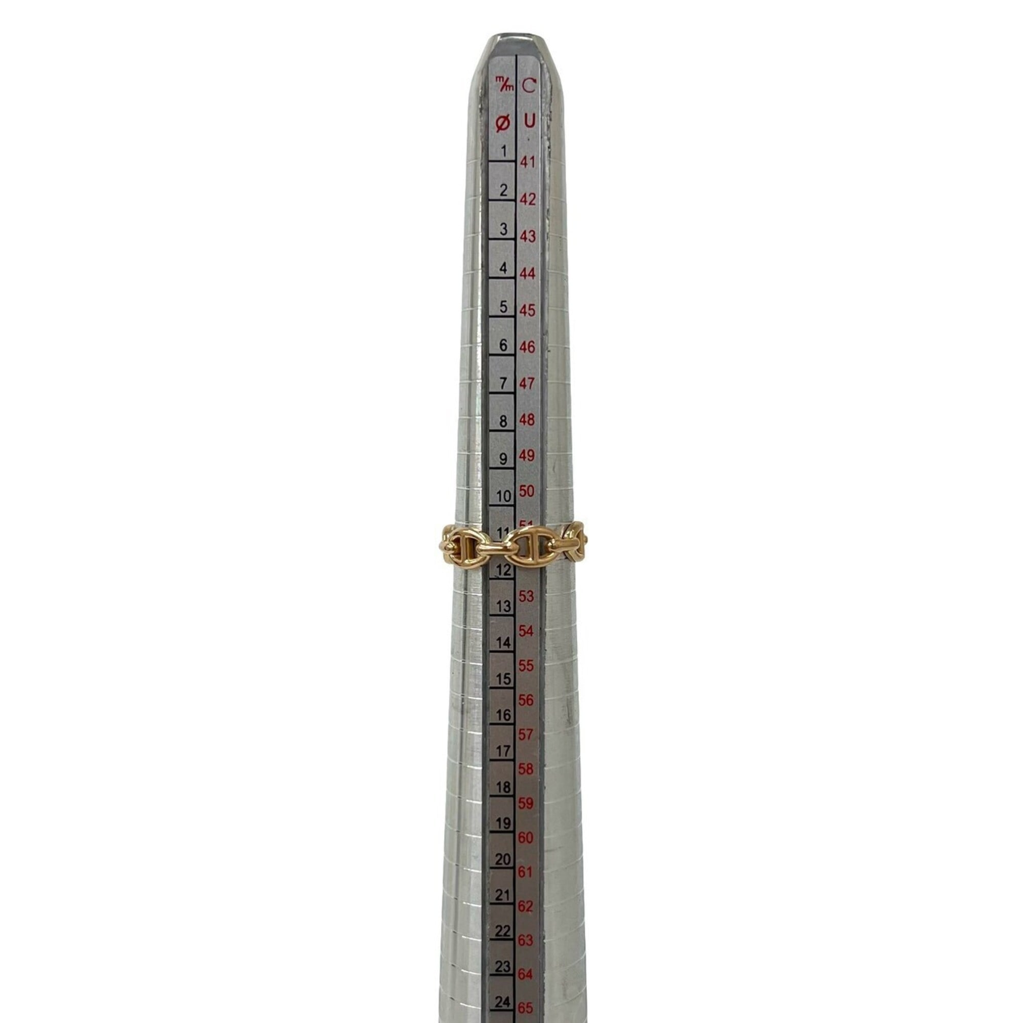 Hermes Gold Pink Gold (18K) Band Ring (Pre-Owned)