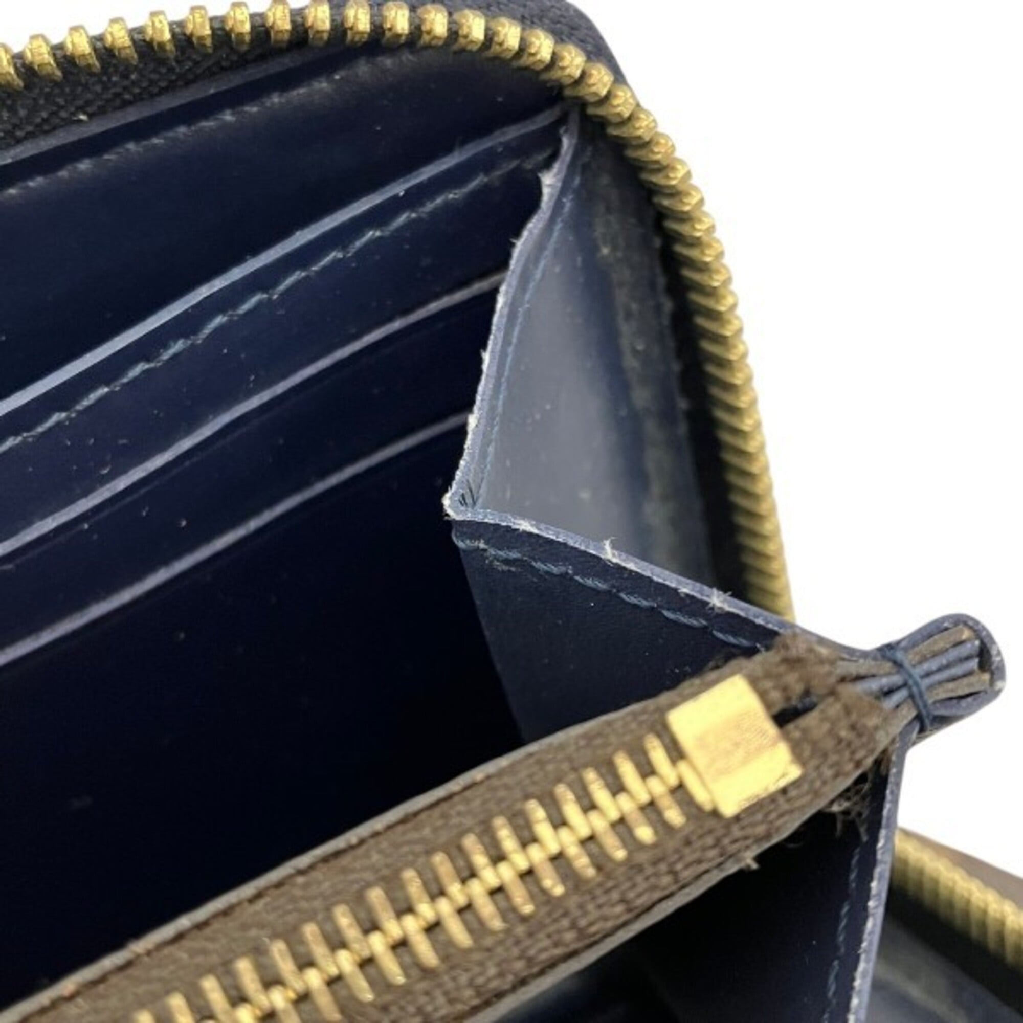 Louis Vuitton Navy Blue Vernis Coin Purse/Coin Case (Pre-Owned)