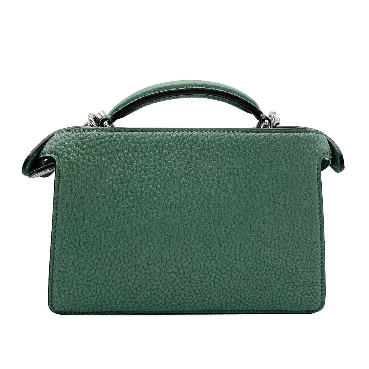 Fendi Green Leather Shoulder Bag (Pre-Owned)
