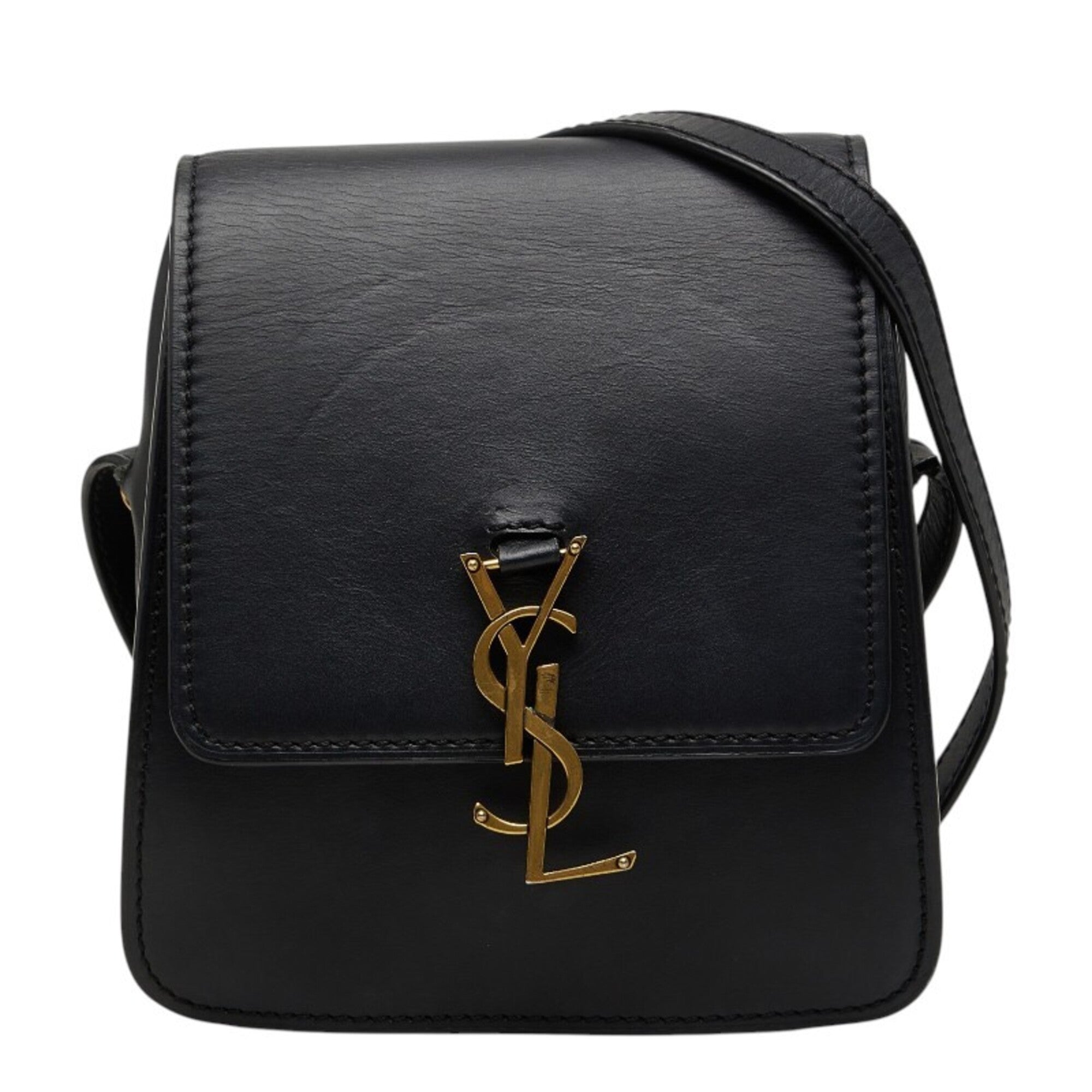 Saint Laurent Black Leather Shoulder Bag (Pre-Owned)