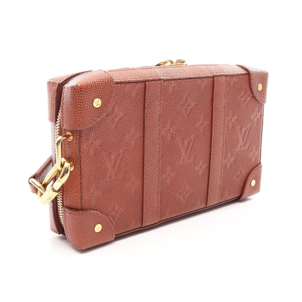 Louis Vuitton Brown Leather Handbag Shoulder Bag (Pre-Owned)
