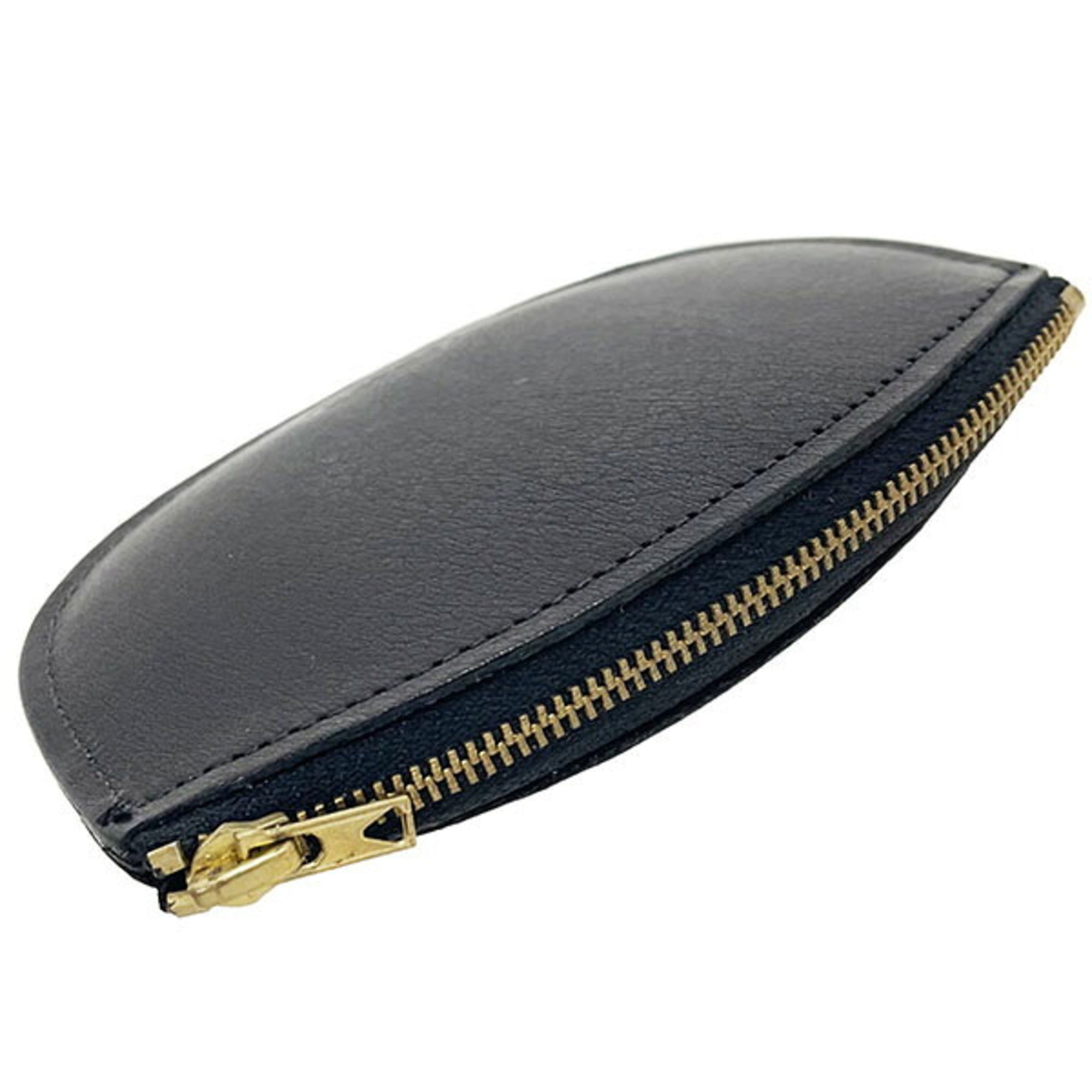 Coach Black Leather Coin Purse/Coin Case (Pre-Owned)