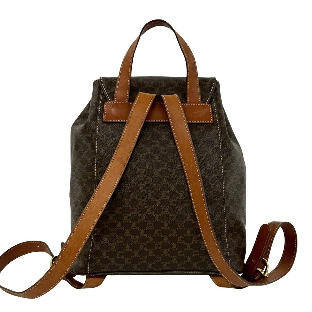 Celine Brown Pvc Leather Backpack (Pre-Owned)