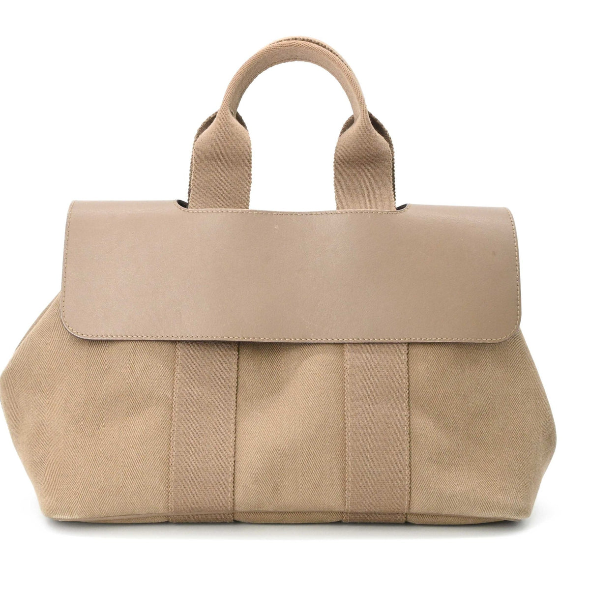 Hermes Etoupe Gray Leather Handbag Pouch (Pre-Owned)