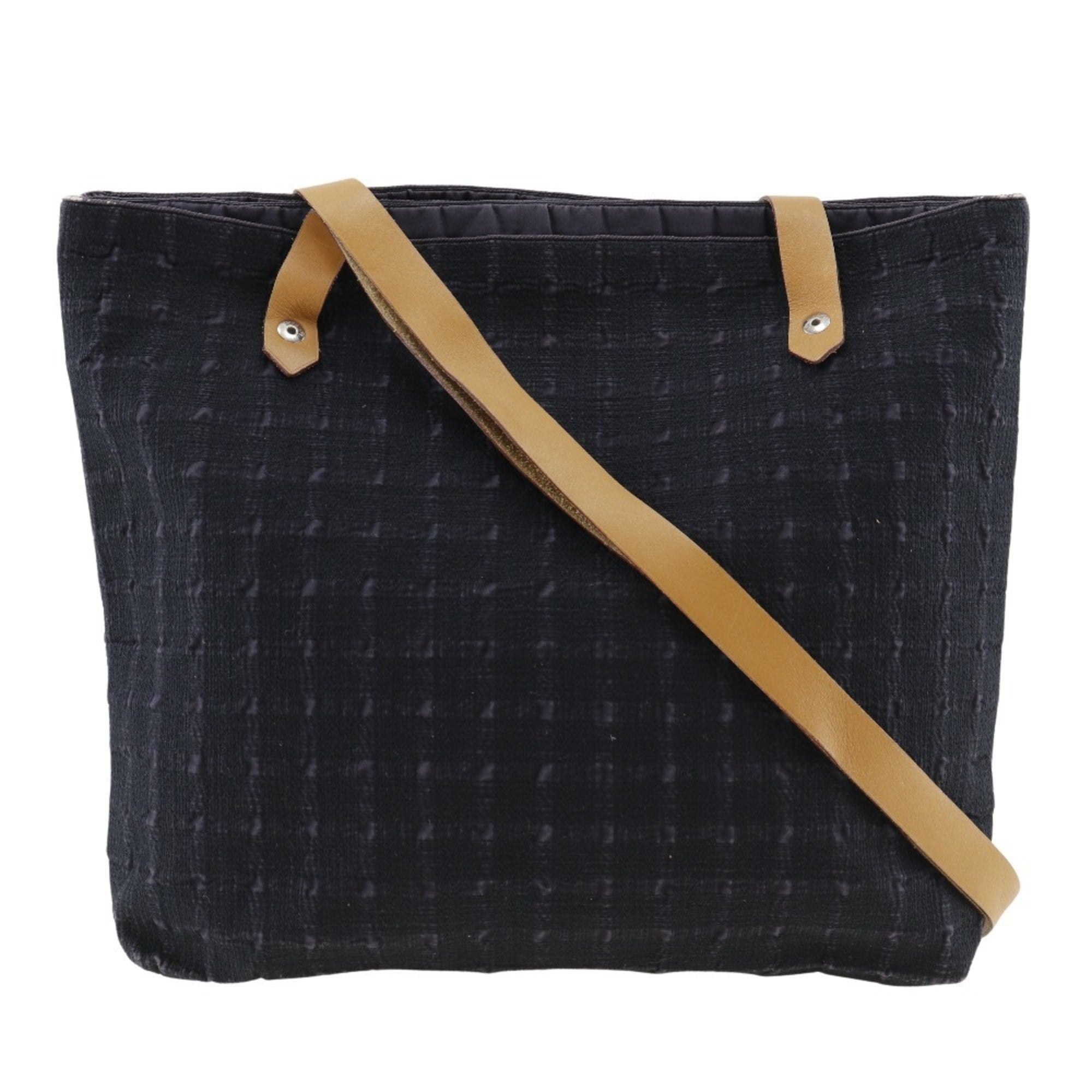 Hermes Black Canvas Shoulder Bag (Pre-Owned)