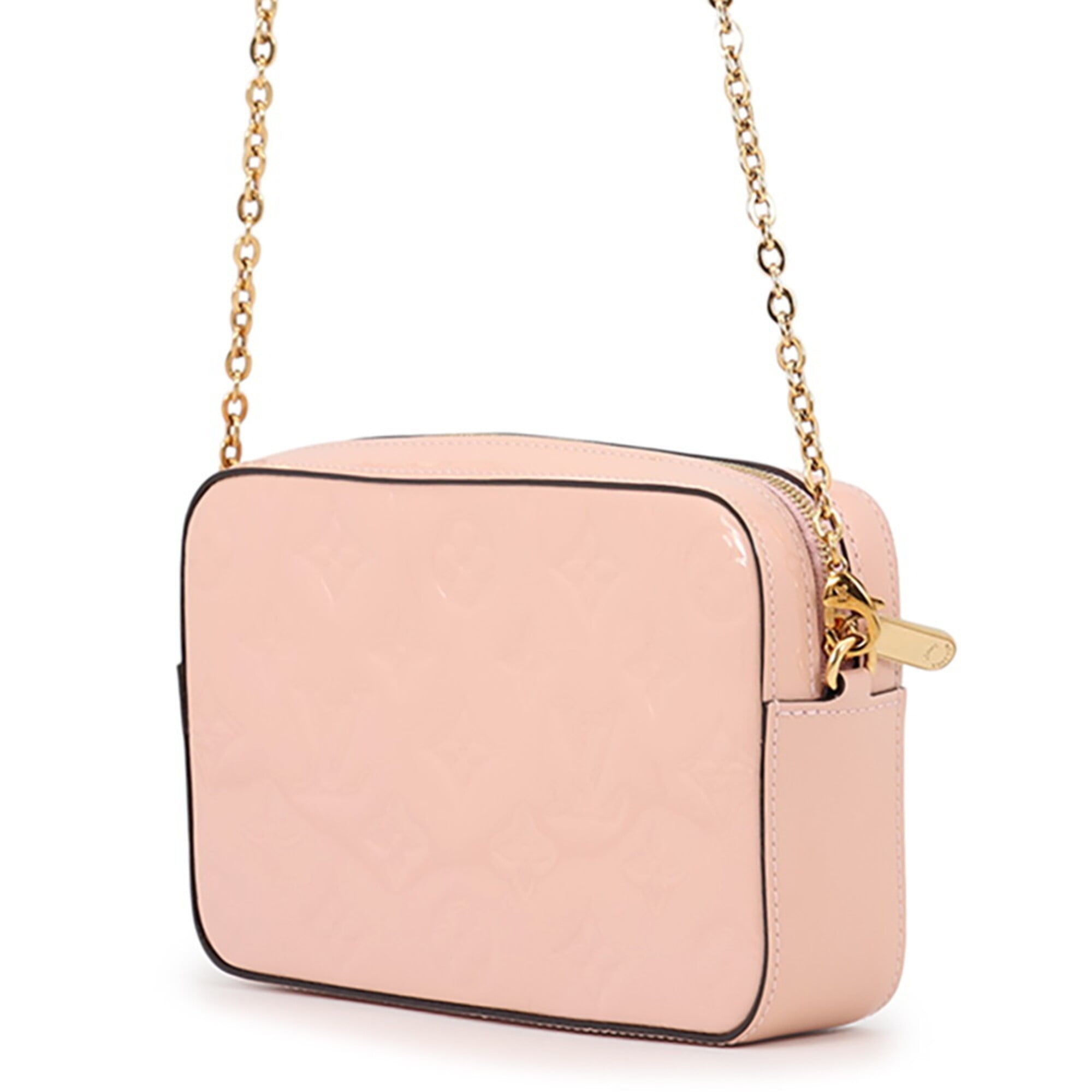 Louis Vuitton Rose Ballerine Monogram Vernis Handbag Pochette Pouch Shoulder Bag (Pre-Owned)