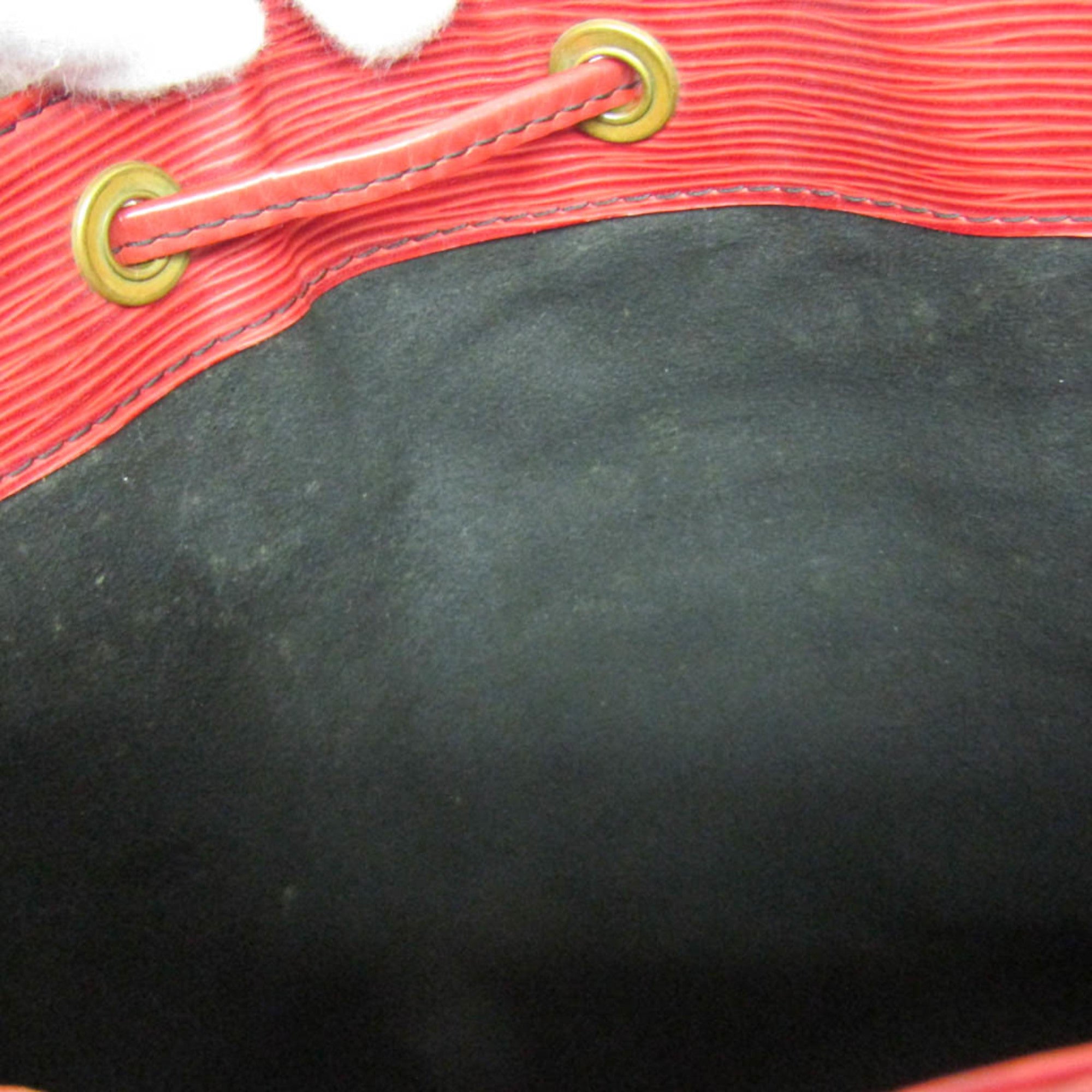 Louis Vuitton Noe Handbag Epi Leather Red Leather Shoulder Bag Bag (Pre-Owned)