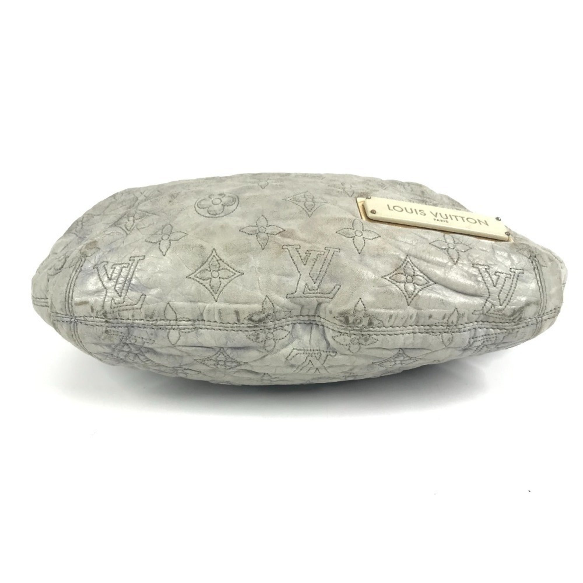 Louis Vuitton Monogram Olympe Ecru Galle Gray Leather Handbag Shoulder Bag (Pre-Owned)