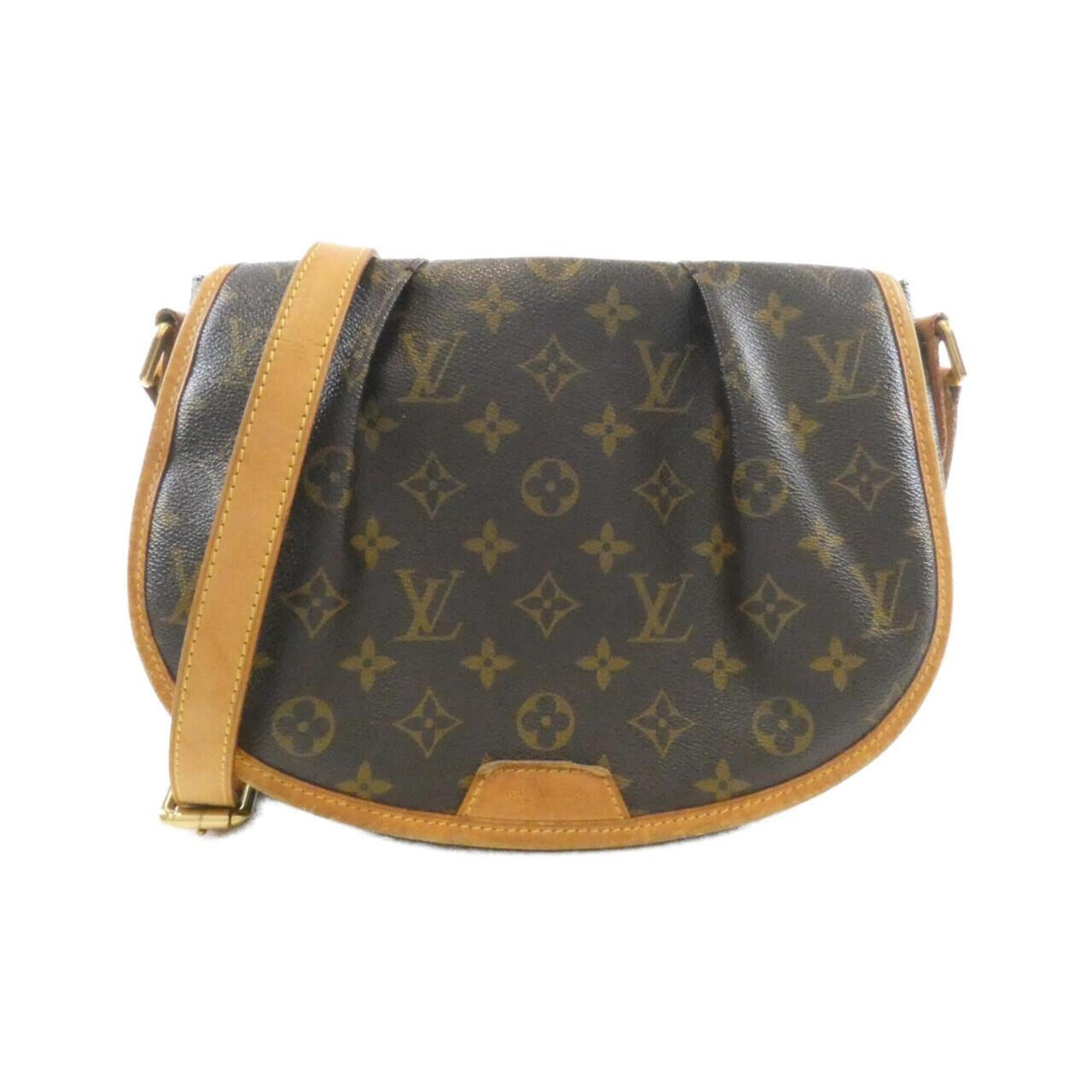 Louis Vuitton Marron Coated Canvas Shoulder Bag (Pre-Owned)