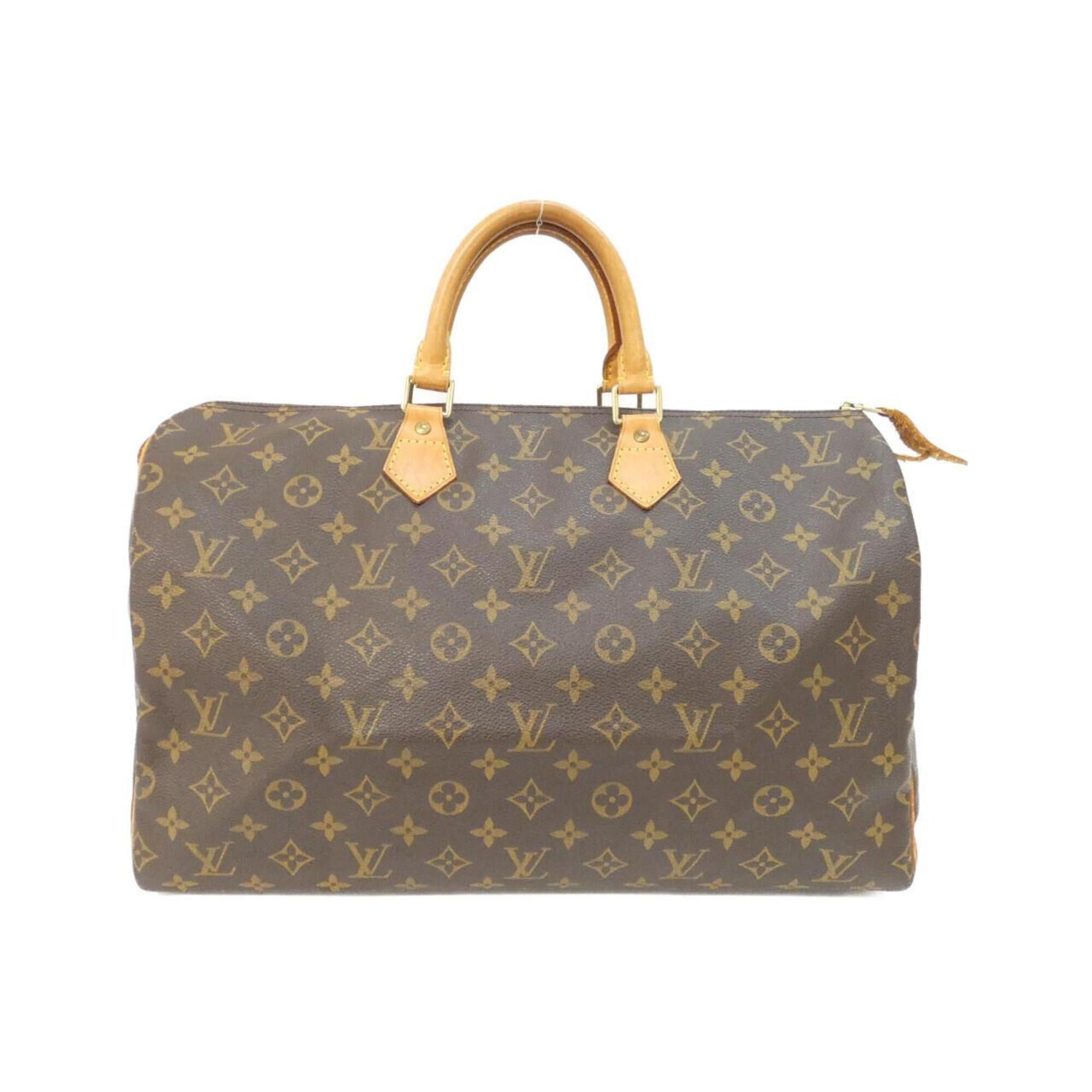 Louis Vuitton Monogram Marron Coated Canvas Boston Bag (Pre-Owned)