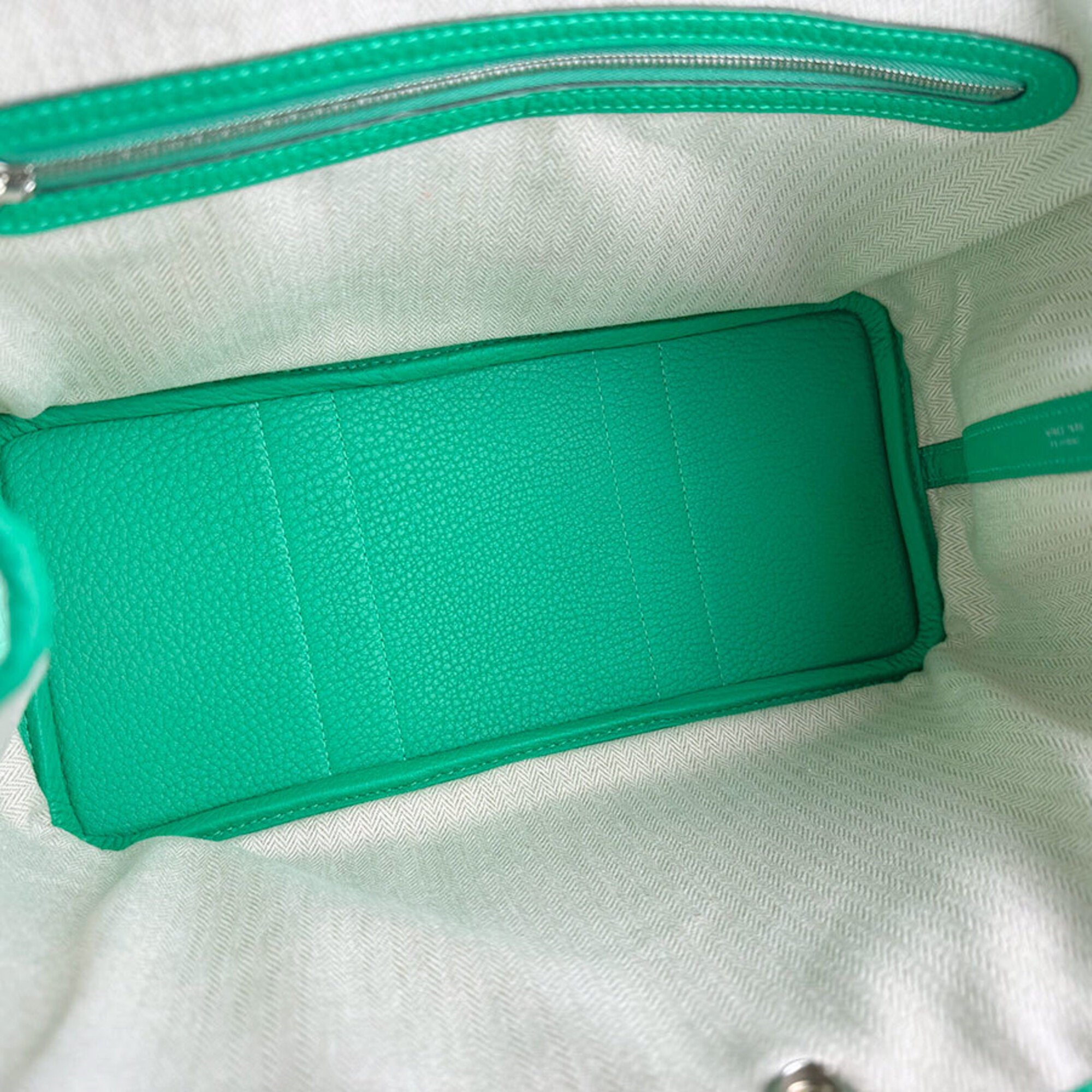 Hermes Mint Green Negonda Leather Handbag (Pre-Owned)