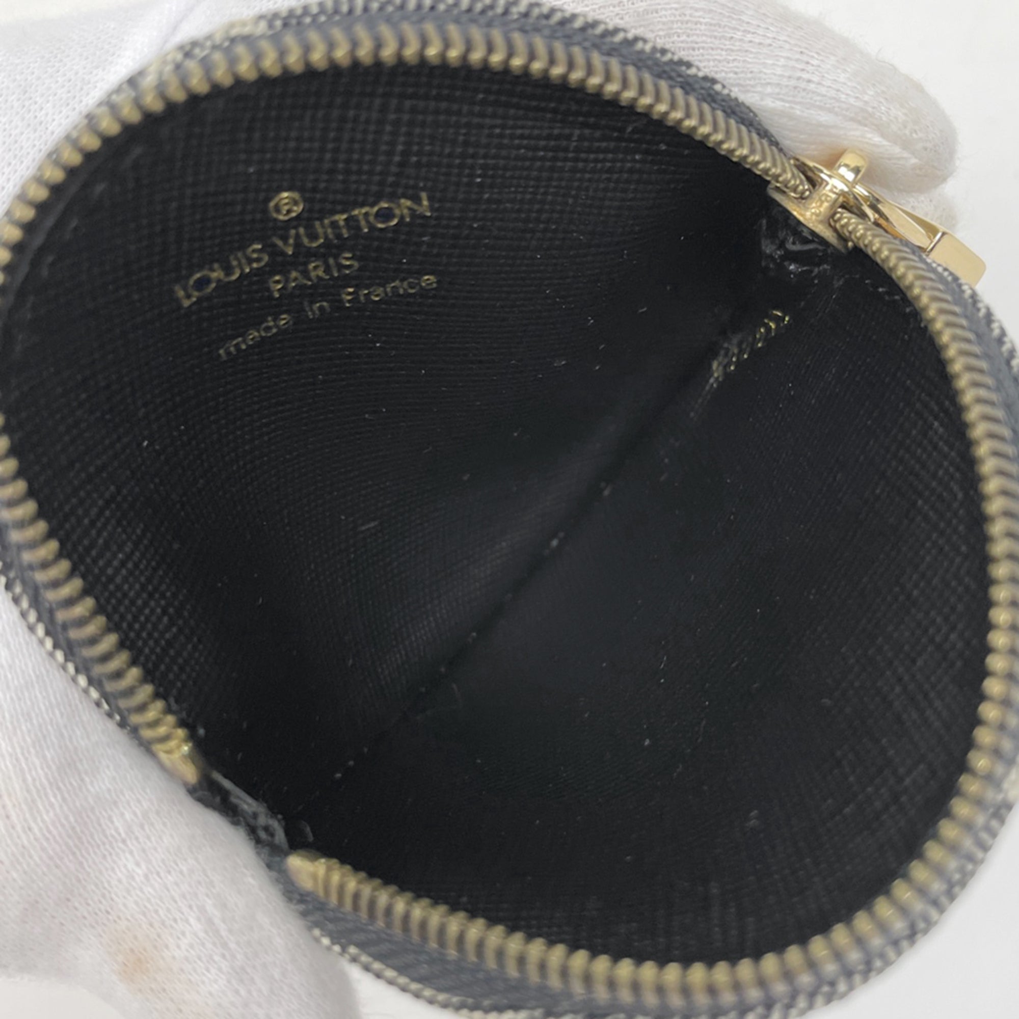 Louis Vuitton Black Noir Monogram Mini Canvas Coin Purse/Coin Case (Pre-Owned)