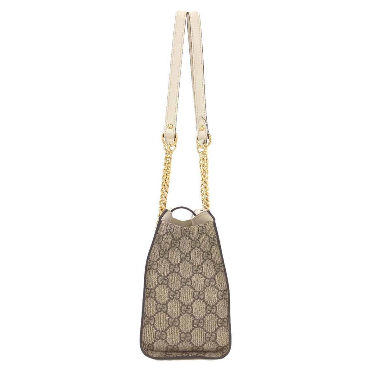 Gucci Brown White Pvc Shoulder Bag (Pre-Owned)