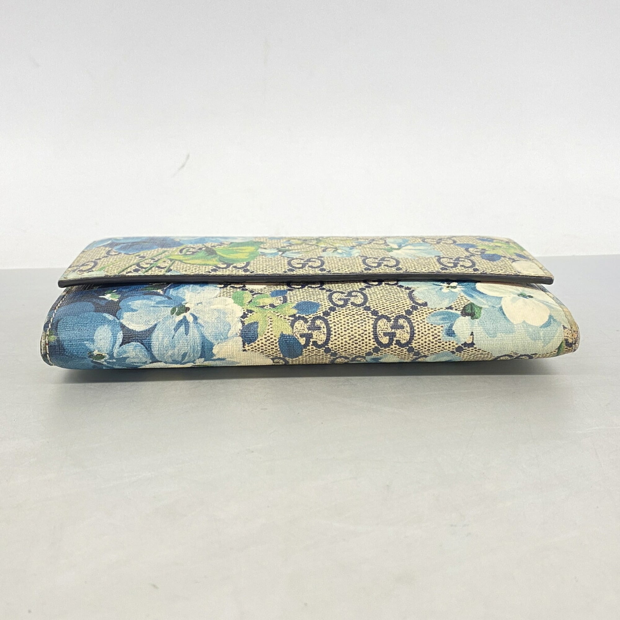 Gucci Navy Pvc Long Wallet (Bi-Fold) (Pre-Owned)