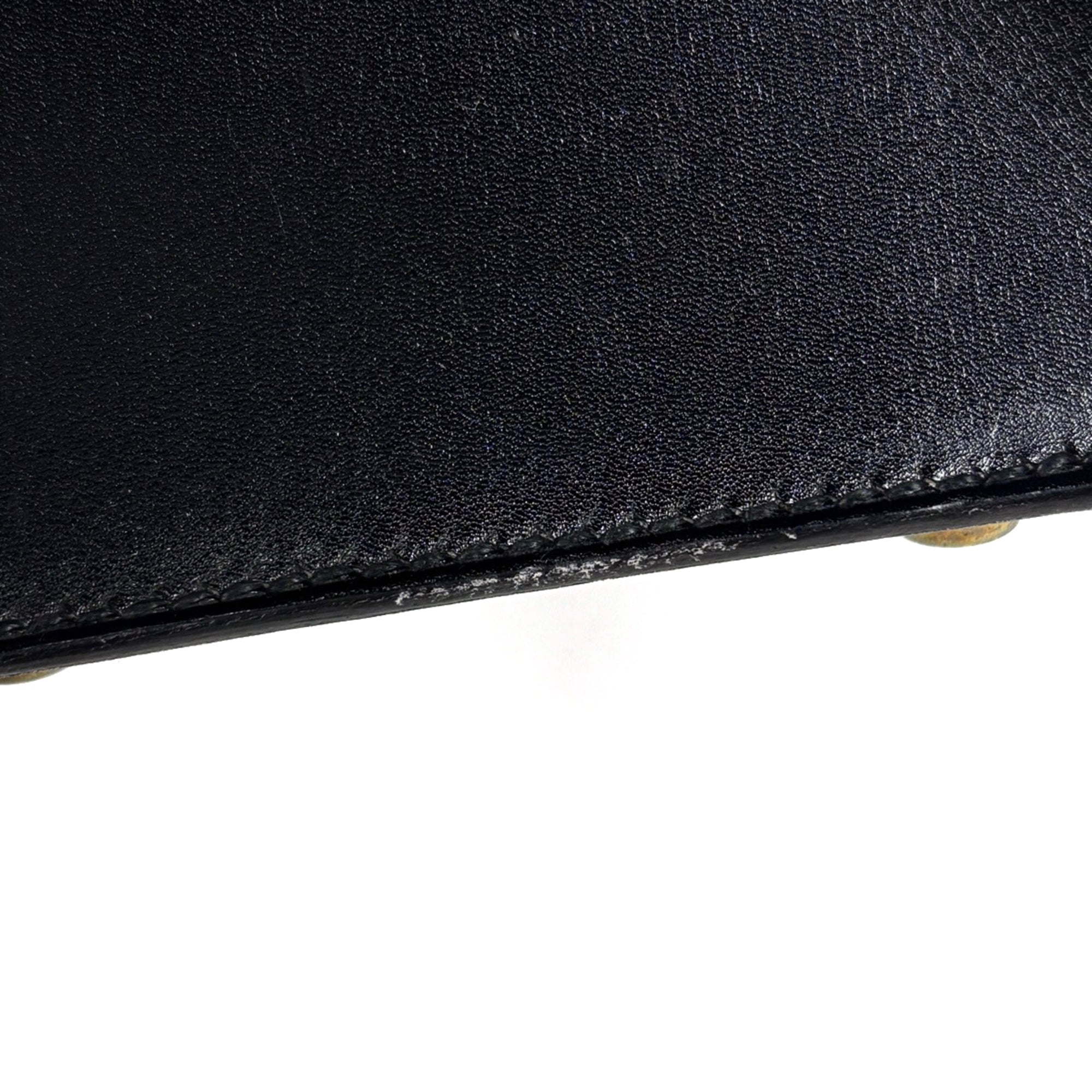 Hermes Kelly Black Box Calf Leather Handbag (Pre-Owned)