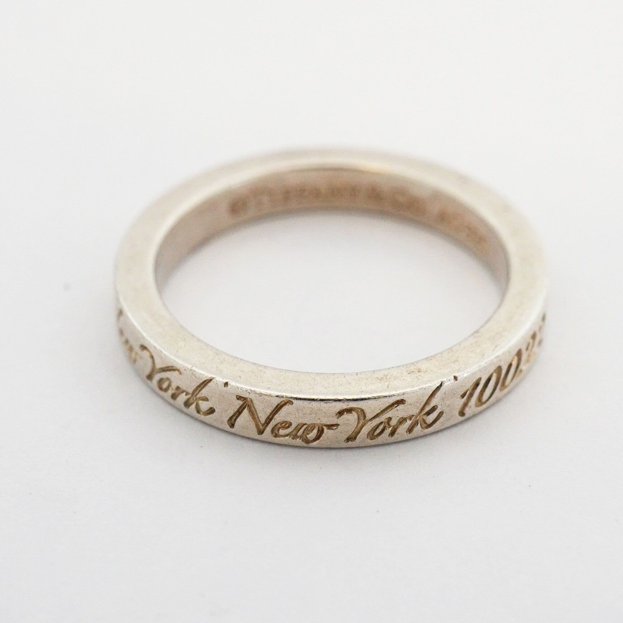 Tiffany Silver 925 Band Ring (Pre-Owned)