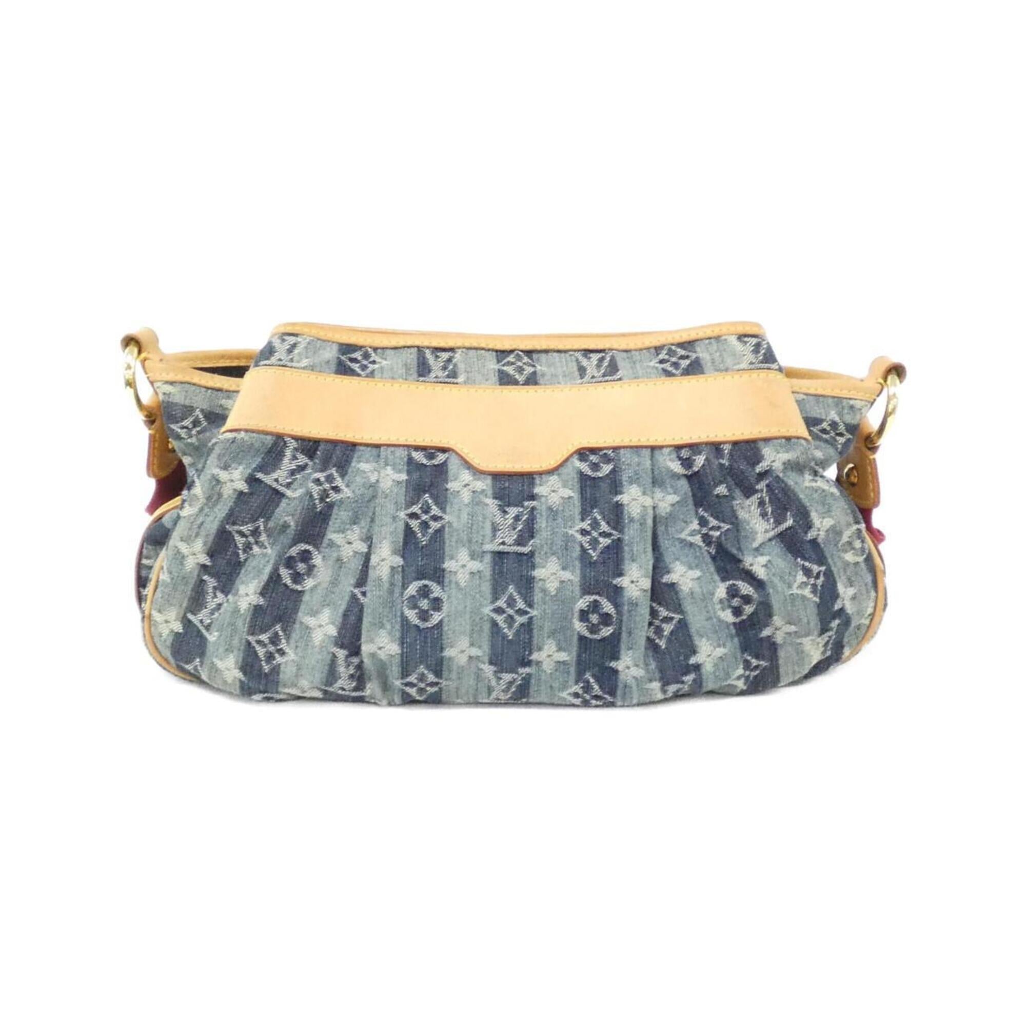 Louis Vuitton Monogram Denim Blue Denim Canvas Shoulder Bag (Pre-Owned)