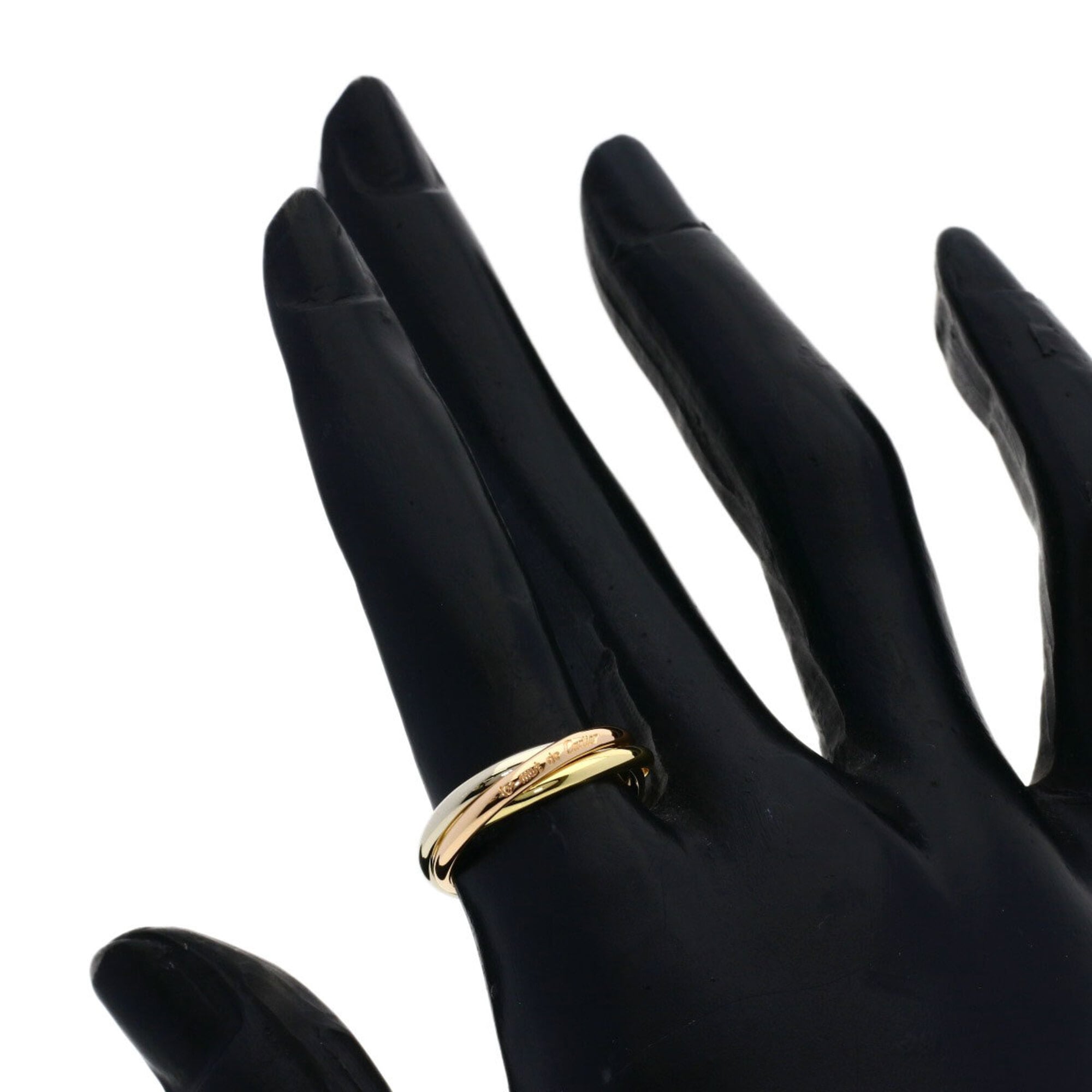 Cartier Yellow Gold (18K) White Gold (18K) Band Ring (Pre-Owned)