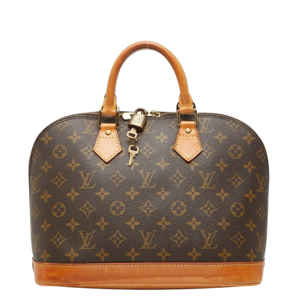 Louis Vuitton Brown Pvc Leather Handbag (Pre-Owned)