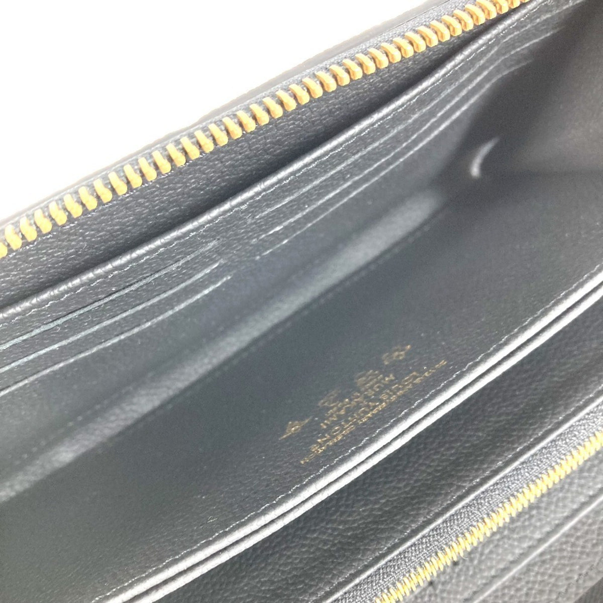 Louis Vuitton Black Noir Monogram Empreinte Long Wallet (Bi-Fold) (Pre-Owned)