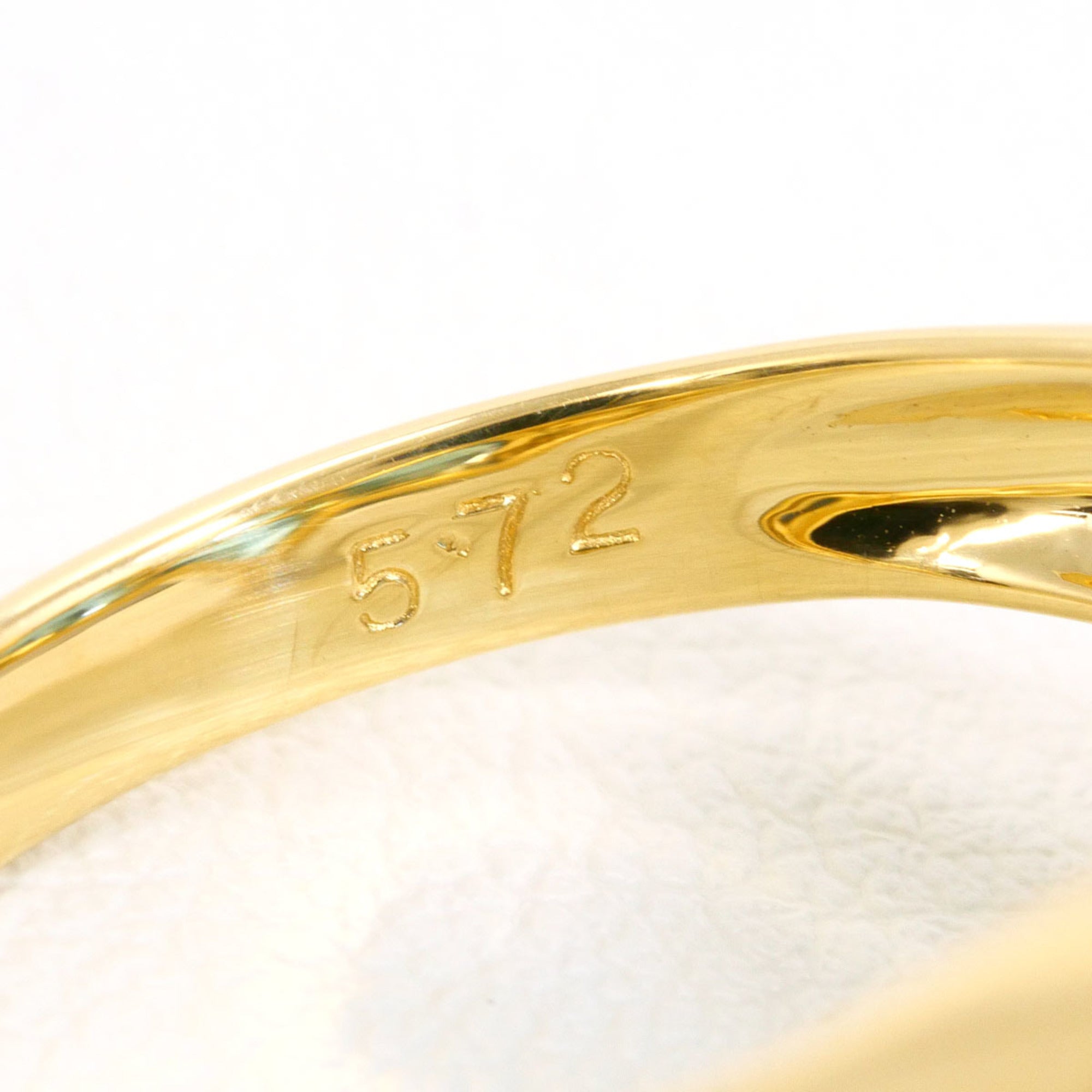 Unbranded Blue Yellow Gold Yellow Gold (18K) Band Ring (Pre-Owned)