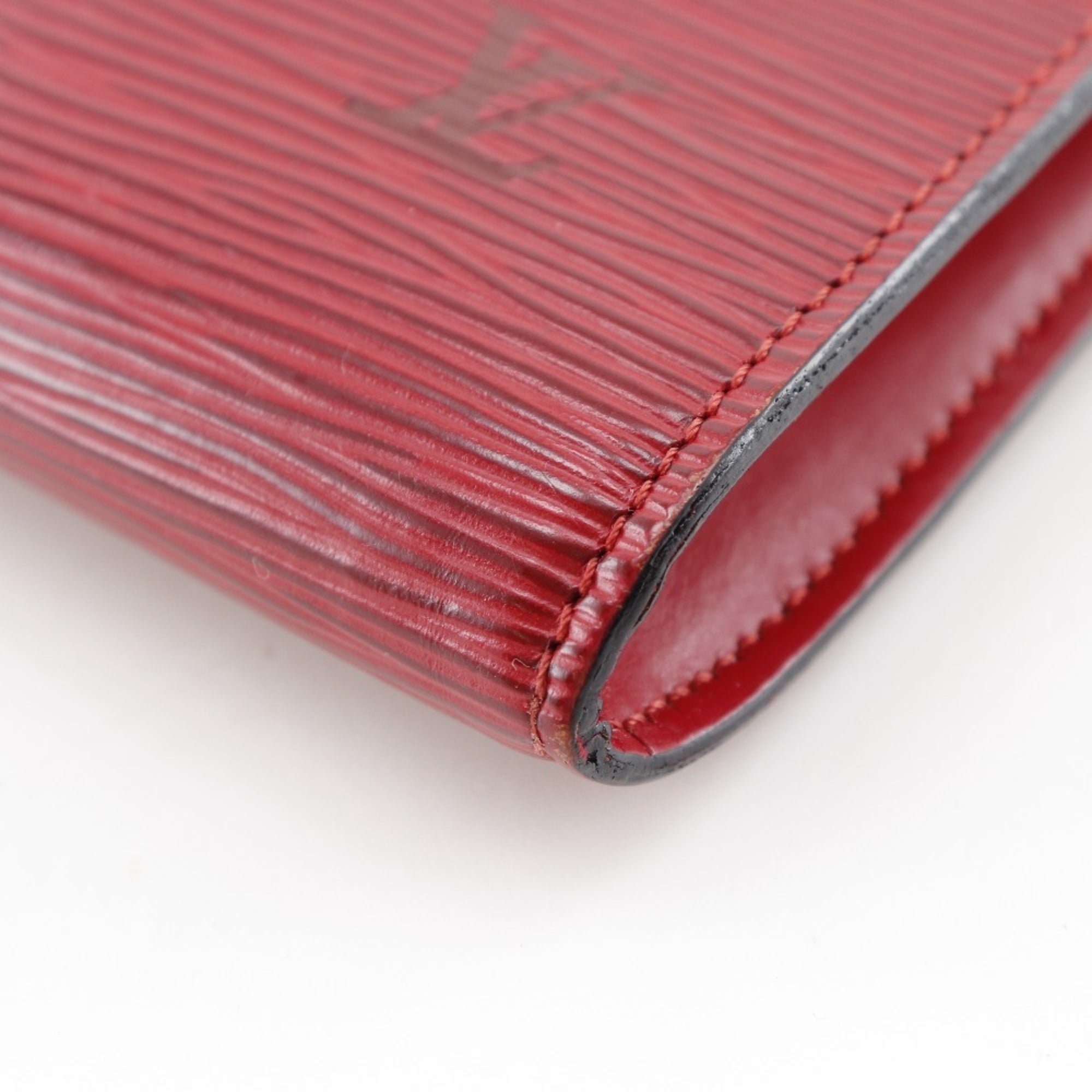 Louis Vuitton Castilian Red Red Color Epi Leather Pochette Pouch (Pre-Owned)